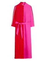 Vilagallo Antonella Linen Dress - Red