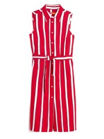 Vilagallo Mariya Dress - Red Stripes