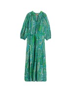 Vilagallo Claudette Dress - Green Paisley