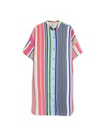 Vilagallo Harper Linen Dress - Stripe