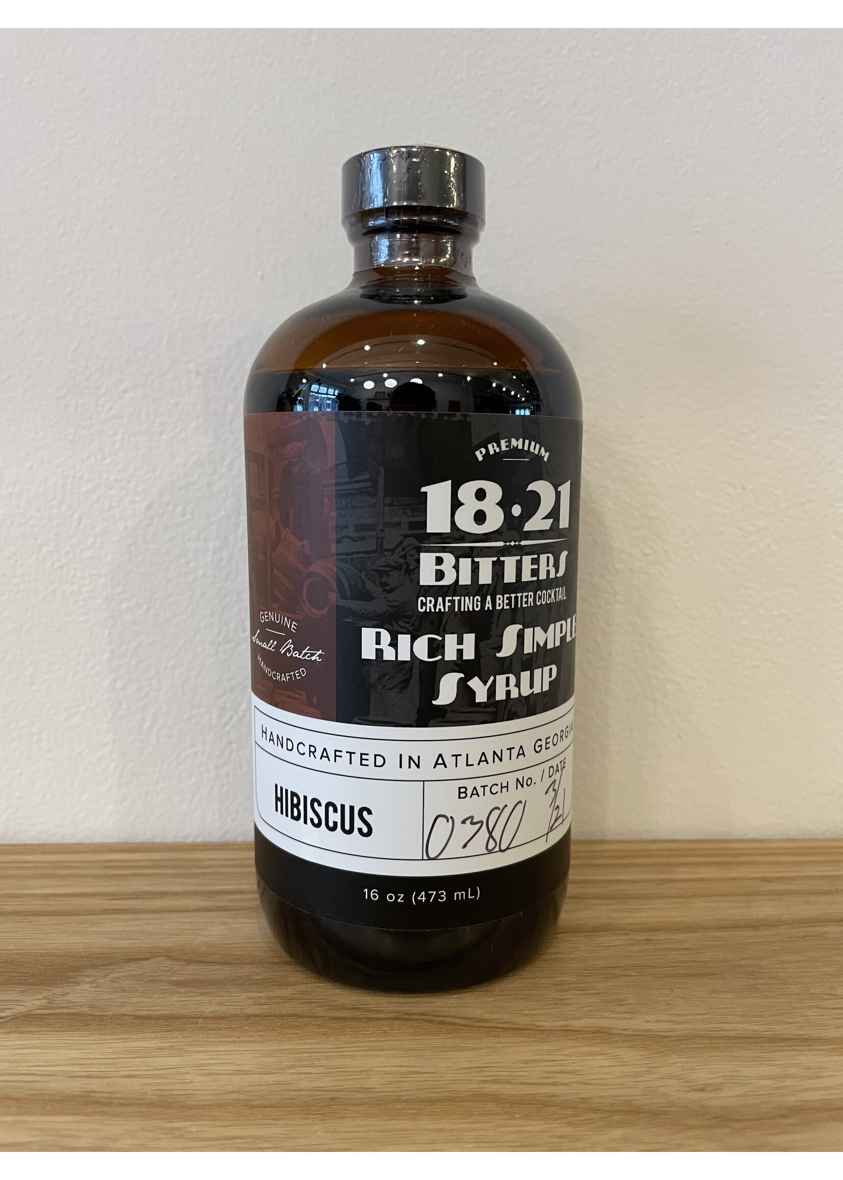 18.21 18.21 Hibiscus Syrup 16 oz.