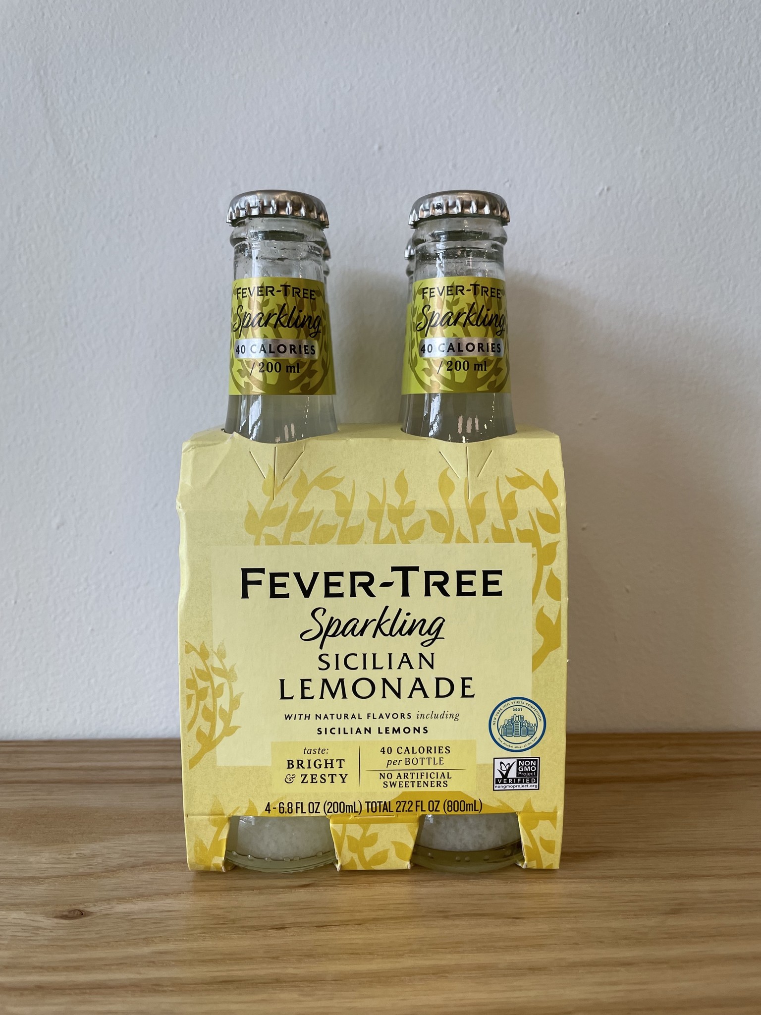 Fever Tree Sparkling Sicilian Lemonade 4pk Bottle The Zero Co
