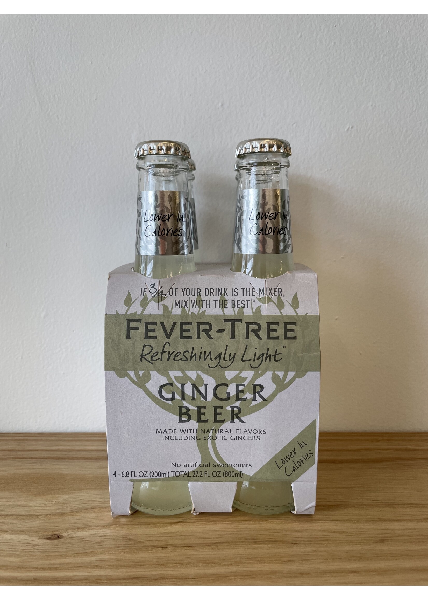Fever Tree Fever Tree Refreshingly Light Ginger Beer 4pk Bottle