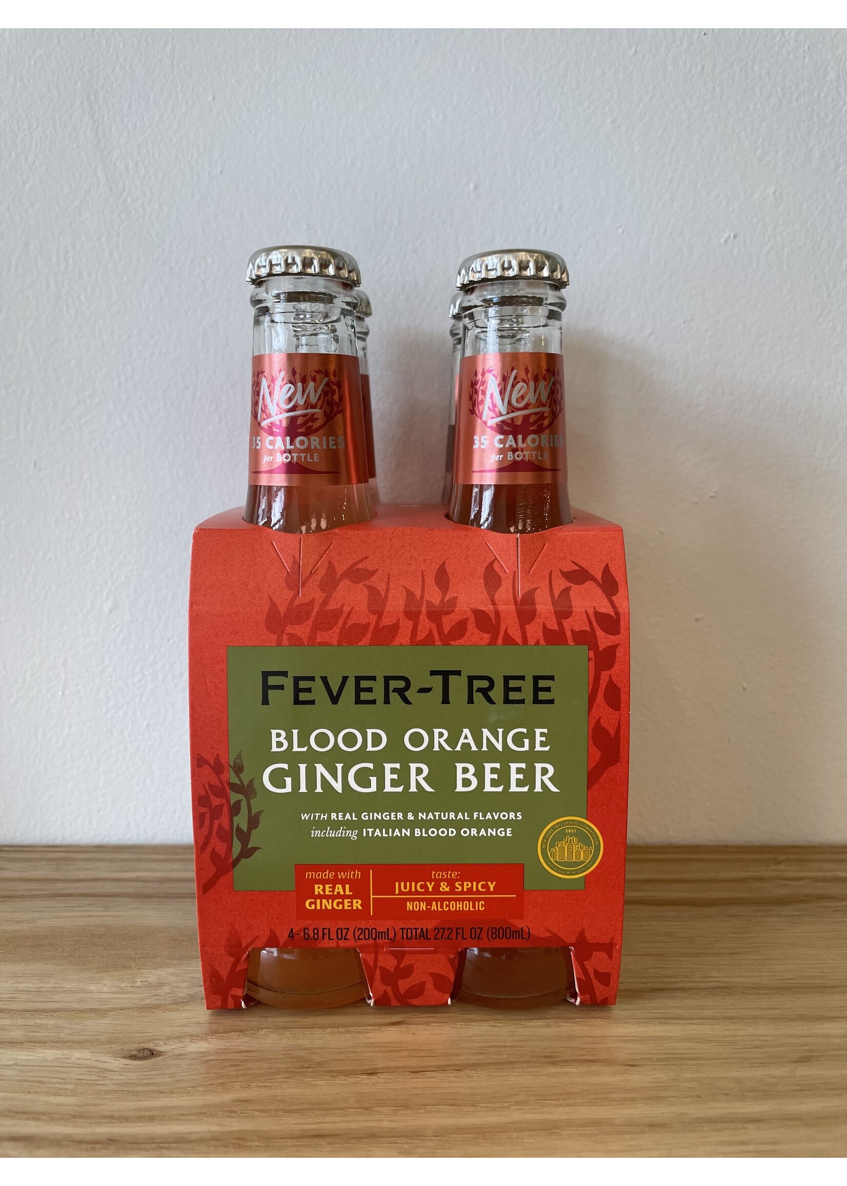 Fever Tree Fever Tree Blood Orange Ginger Beer 4 pack Bottle