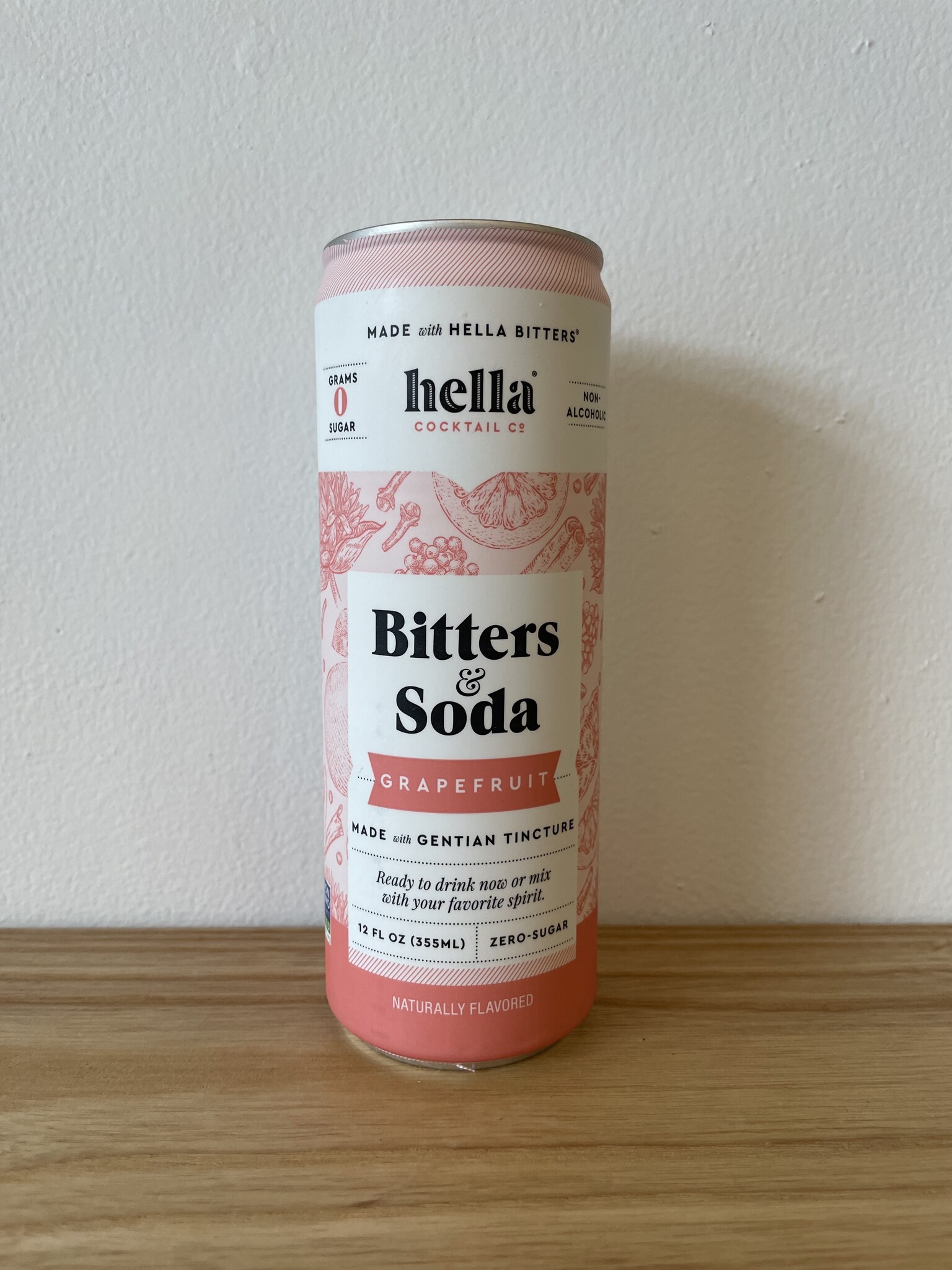 Hella Bitters & Soda Grapefruit Can The Zero Co