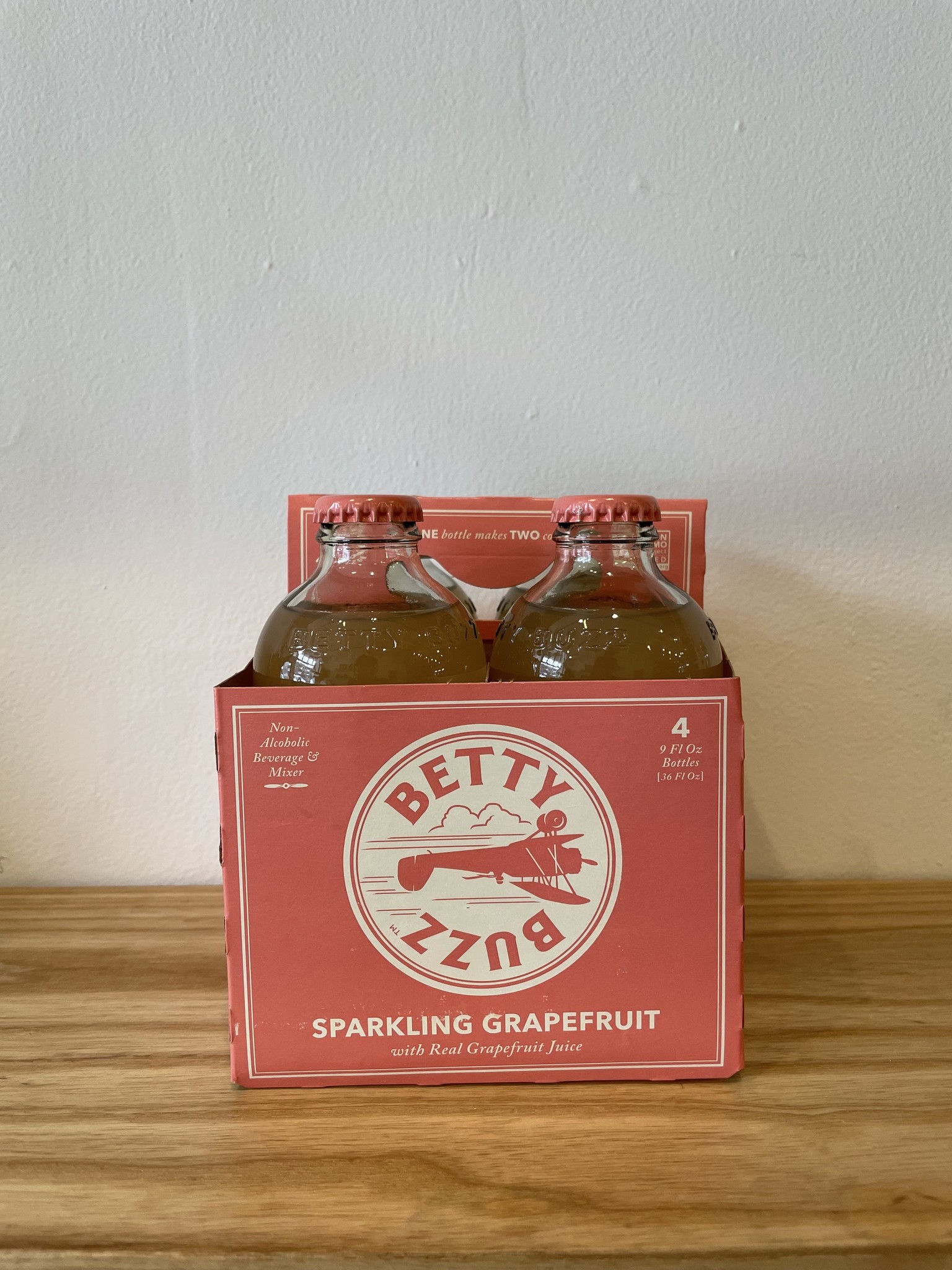 Betty Buzz Sparkling Grapefruit 4Pack The Zero Co
