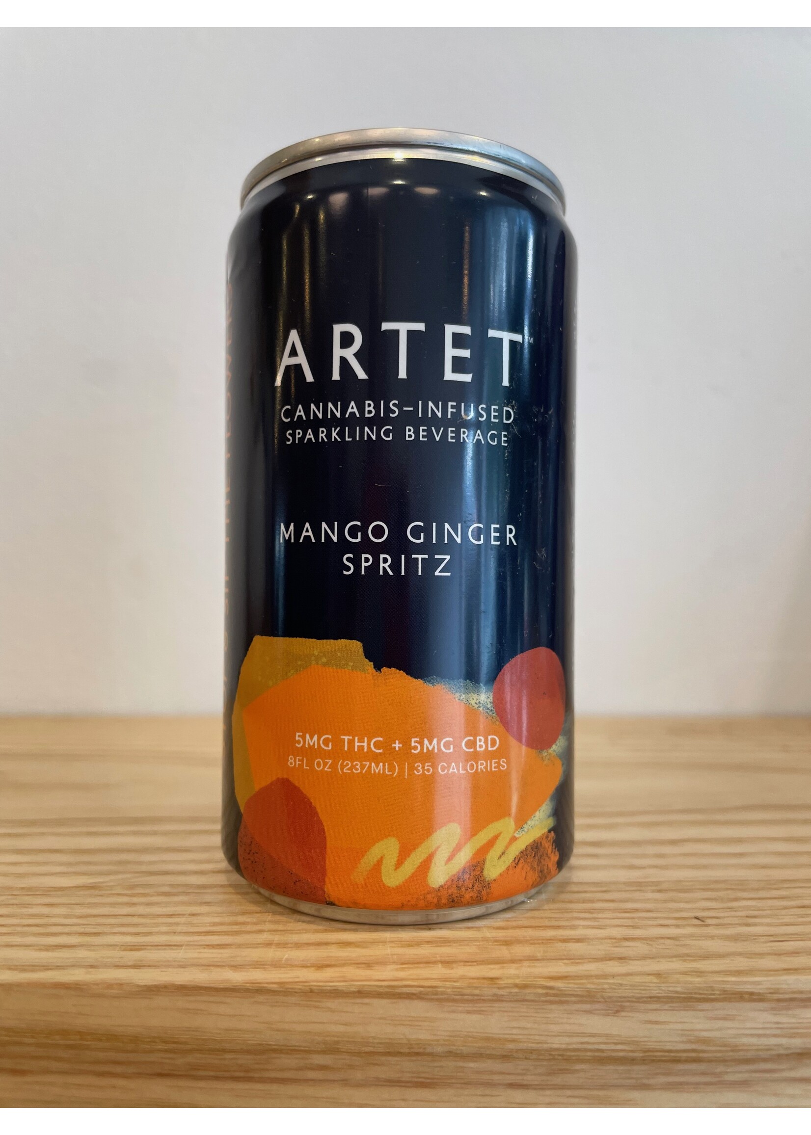 Artet Artet Cannabis Infused Mango Ginger Spritz 5 MG 8 oz. Can