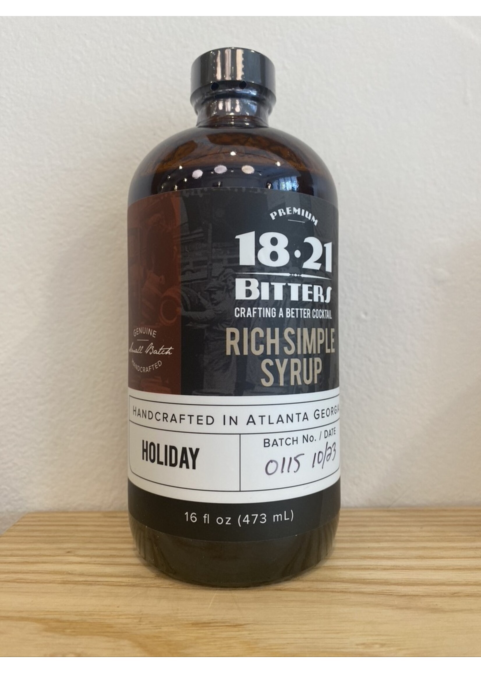 18.21 18.21 Bitters Holiday Syrup 16 oz.