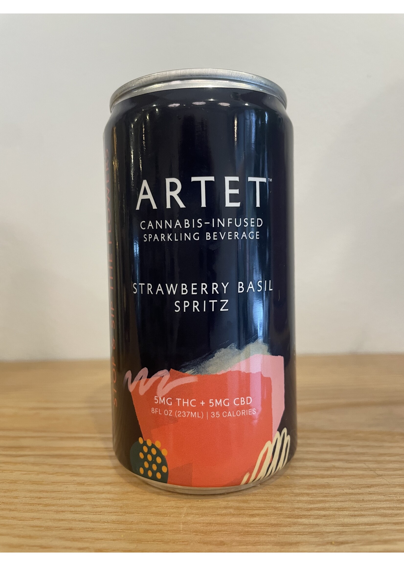 Artet Artet Cannabis Infused Strawberry Basil Spritz 5 MG 8 oz. Can