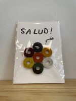 Graf Lantz Graf Lantz Wine-O's Merino Wool Felt Wine Markers-Set of 7-Brown