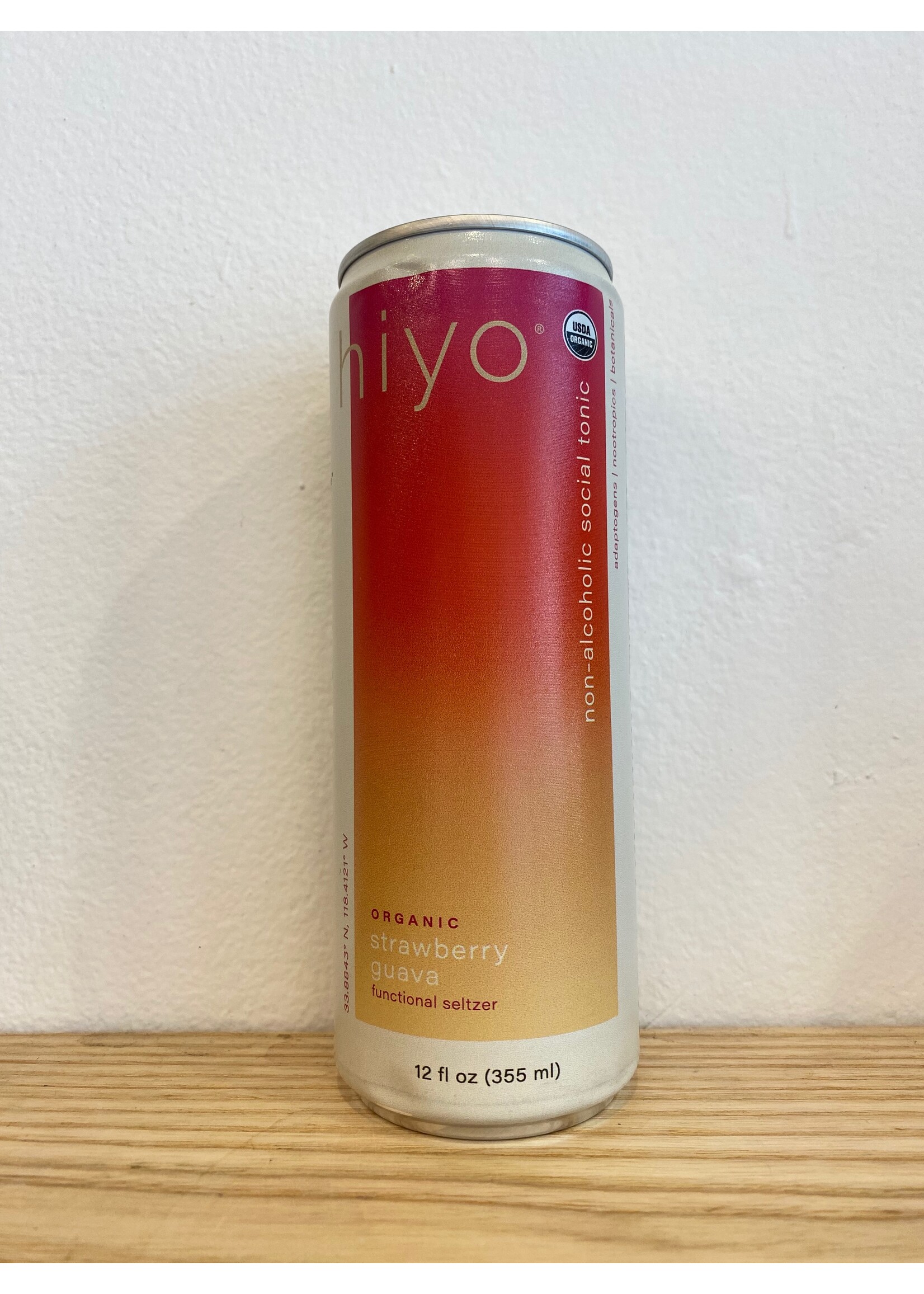 Hiyo Hiyo Strawberry Guava Sparkling Social Tonic