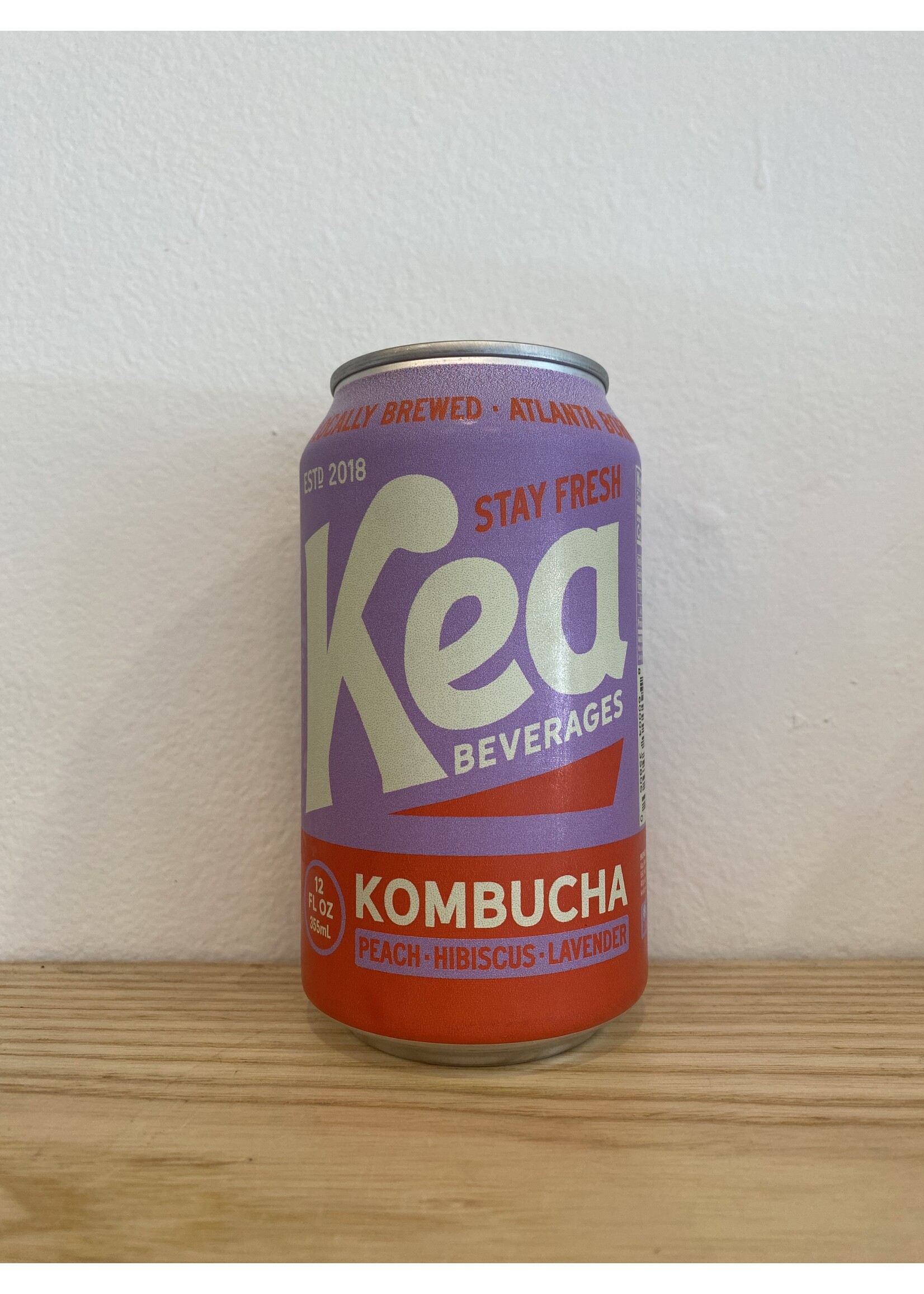 Kea Beverages Kea Beverages Peach Hibiscus Lavender Kombucha 12 oz.