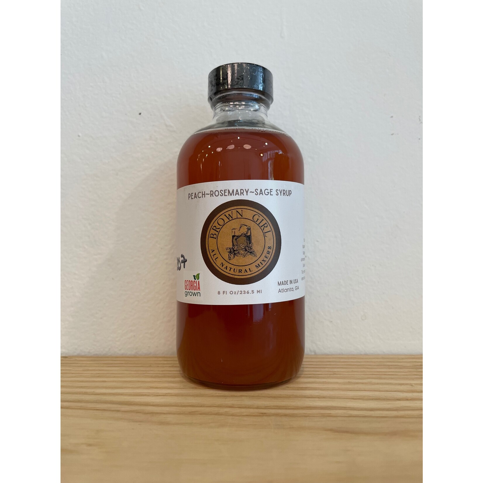 Brown Girl Mixers Brown Girl Mixers Peach-Rosemary-Sage Syrup