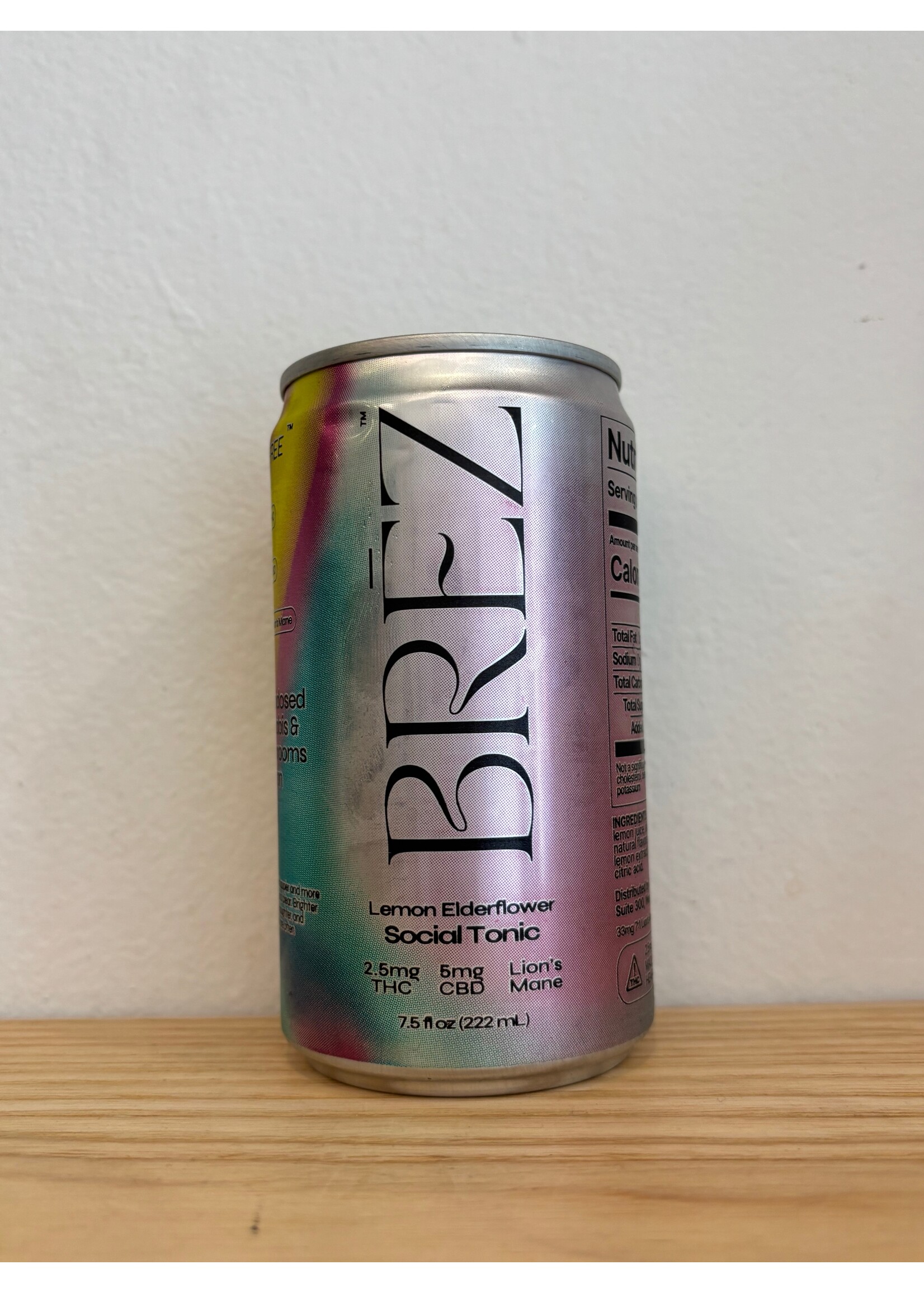 Brēz Brez Cannabis + Mushrooms Social Tonic 7.5oz Can 2.5MG