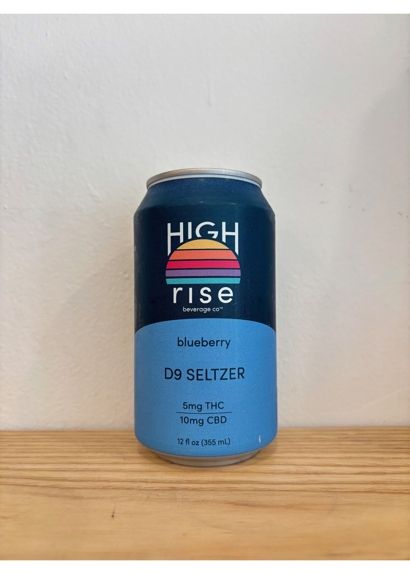 High Rise Beverge Co. High Rise Delta 9 Seltzer Blueberry-12 oz