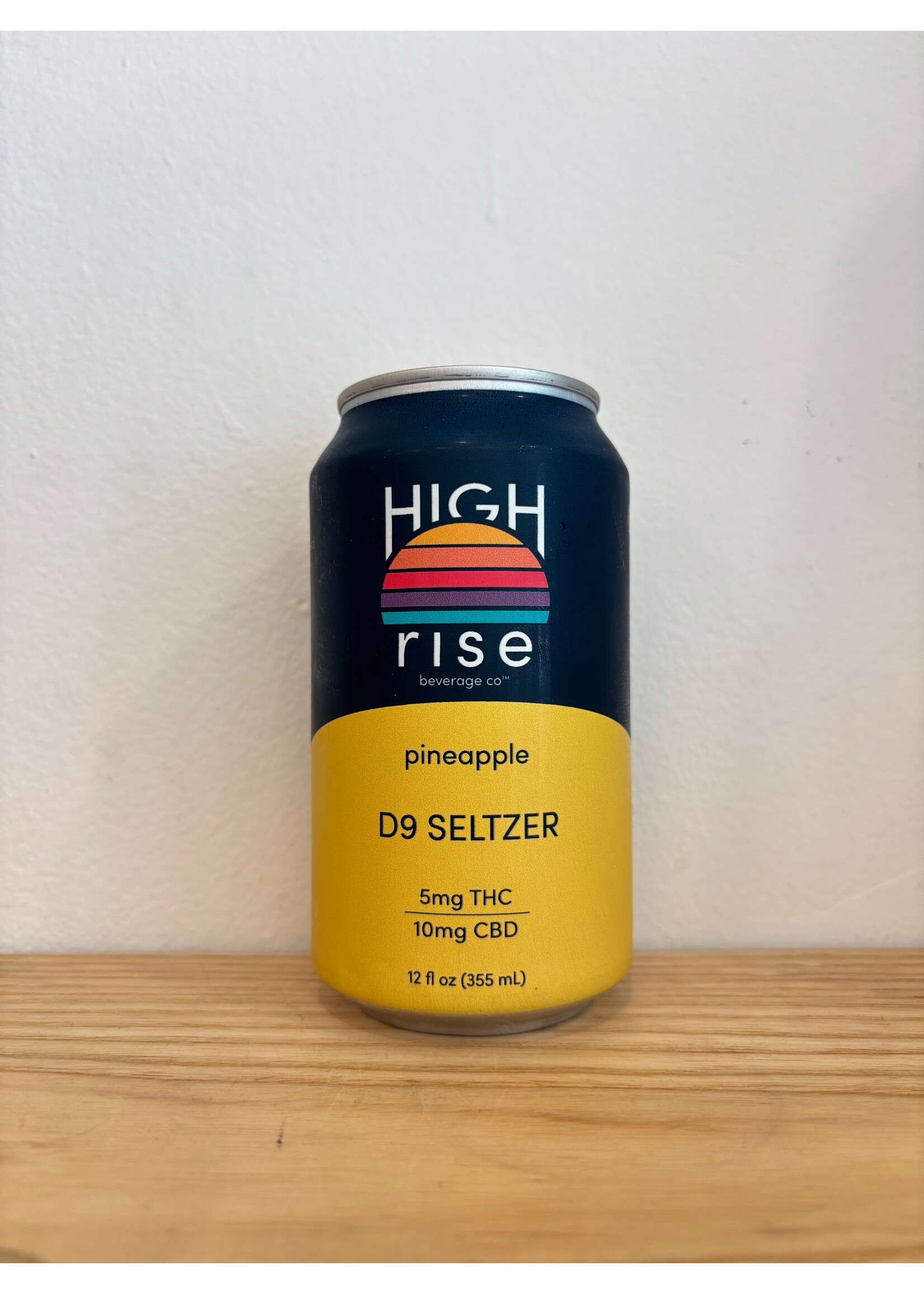 High Rise Beverge Co. High Rise Delta 9 Seltzer Pineapple-12 oz.