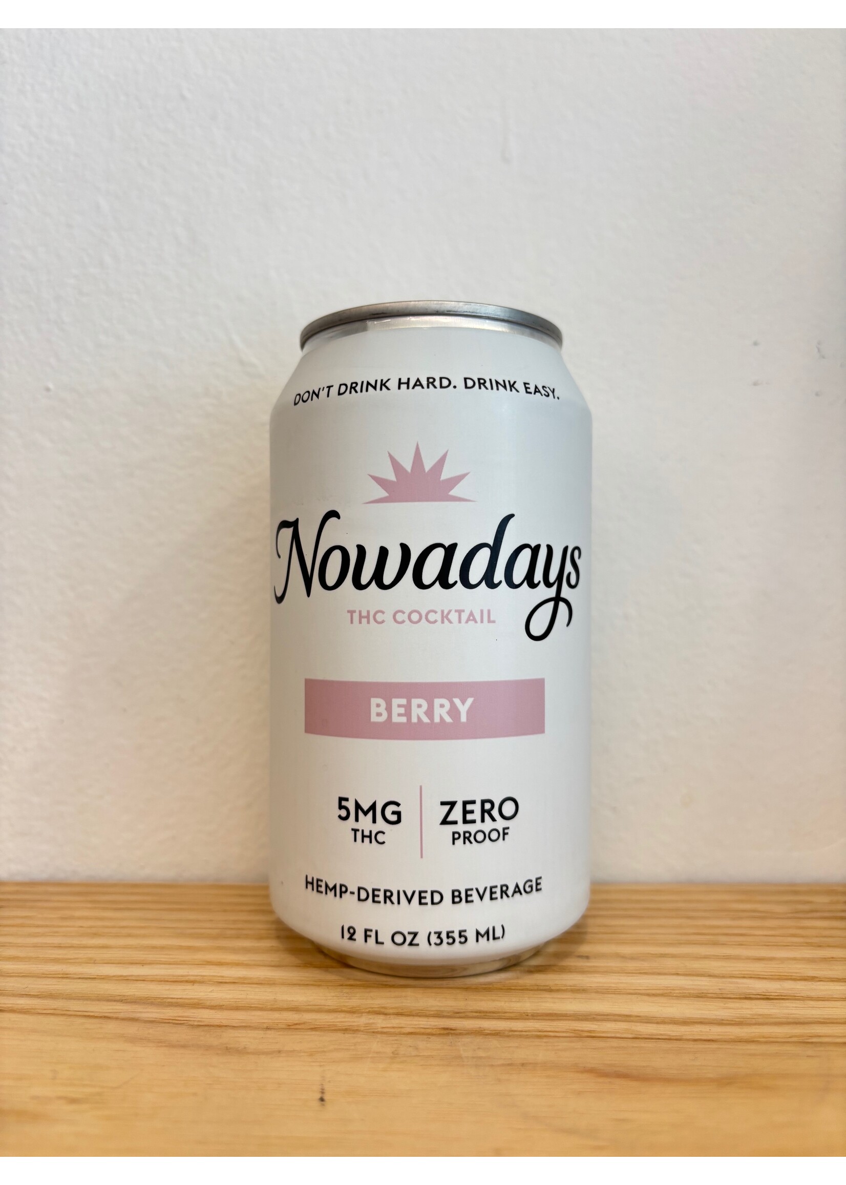 Nowadays Nowadays THC Cocktail  5mg Berry 12 oz Can