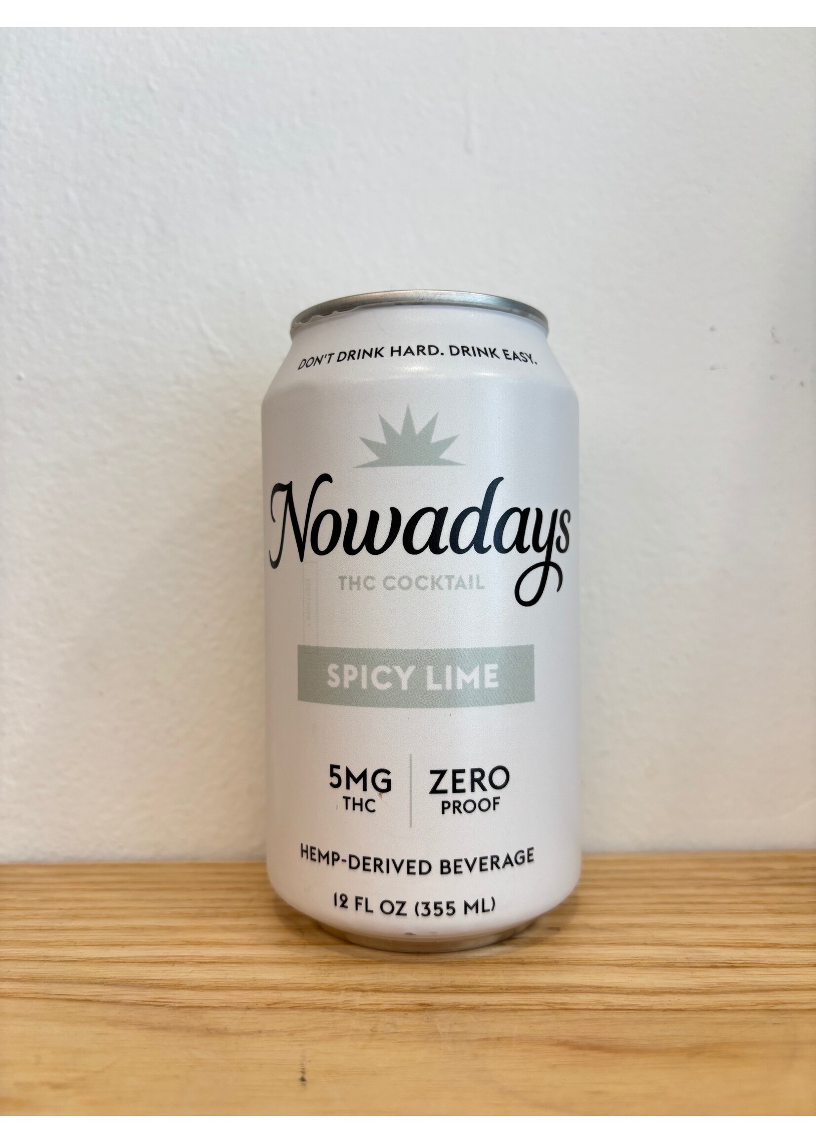 Nowadays Nowadays THC Cocktail  5mg Spicy Lime 12 oz Can