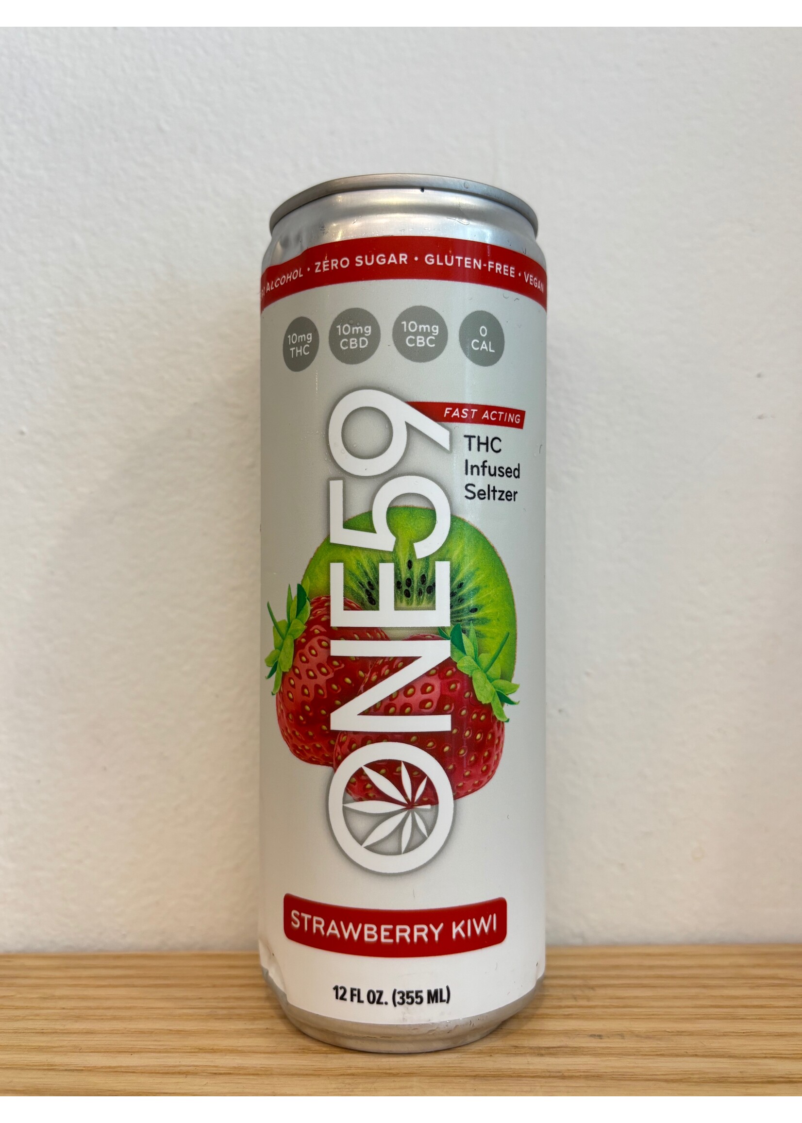 One59 ONE59 Seltzer Strawberry-Kiwi 10/10 MG