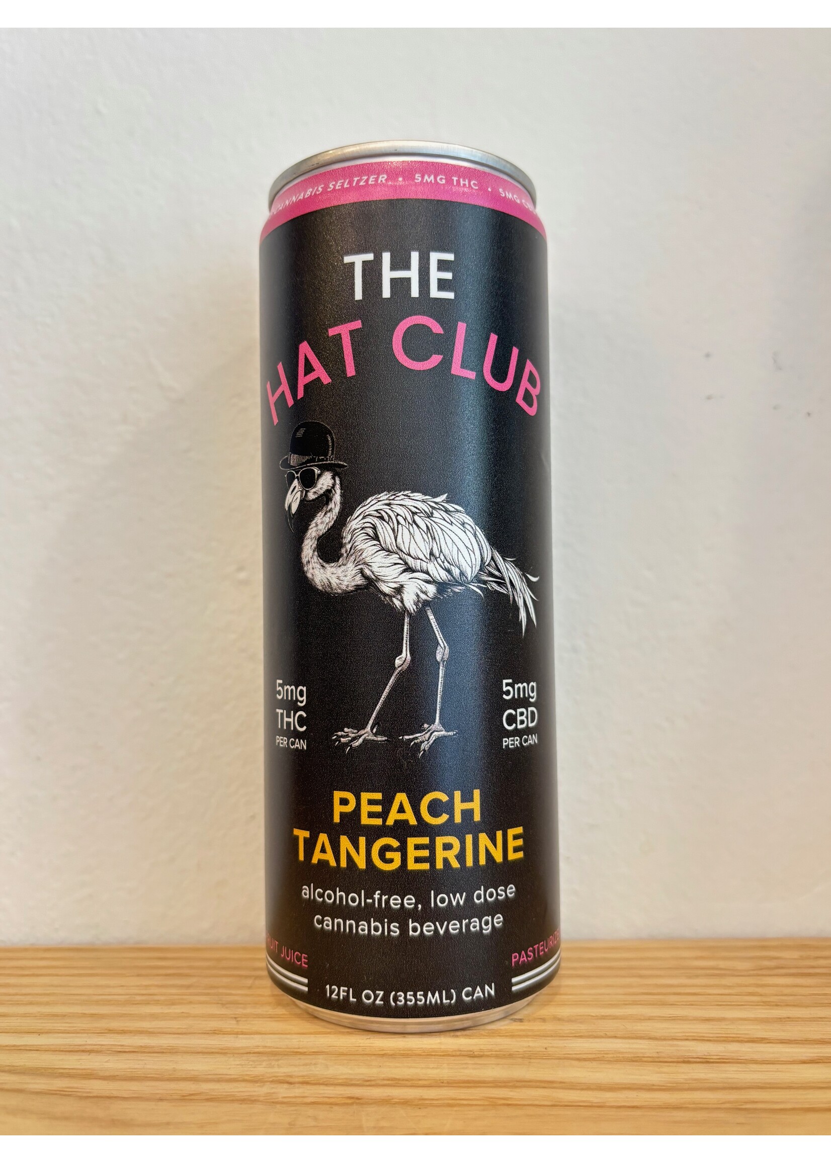 The Hat Club Peach Tangerine 5 MG THC Seltzer
