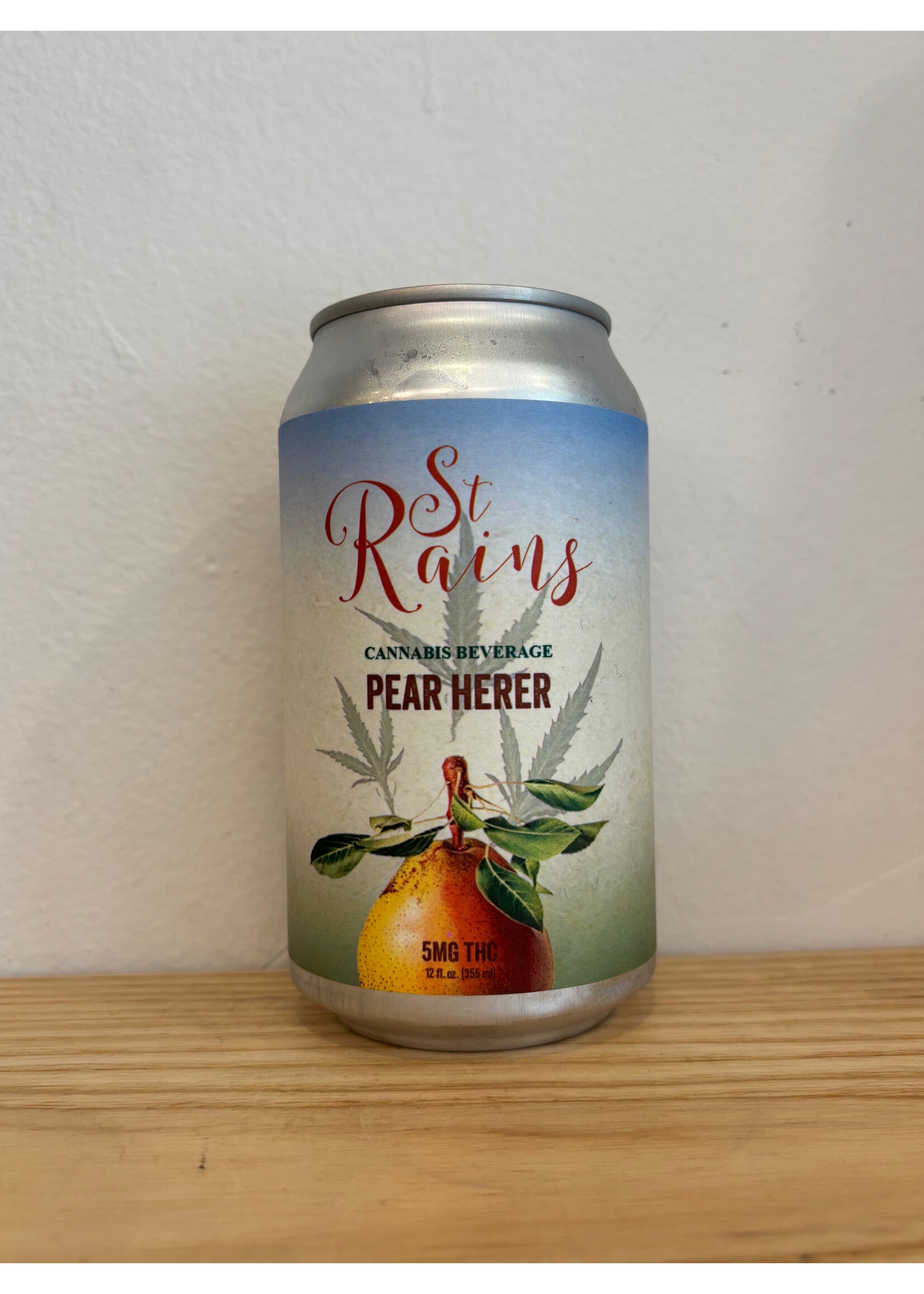St. Rains St. Rains Pear Herer 5 MG THC 12 oz
