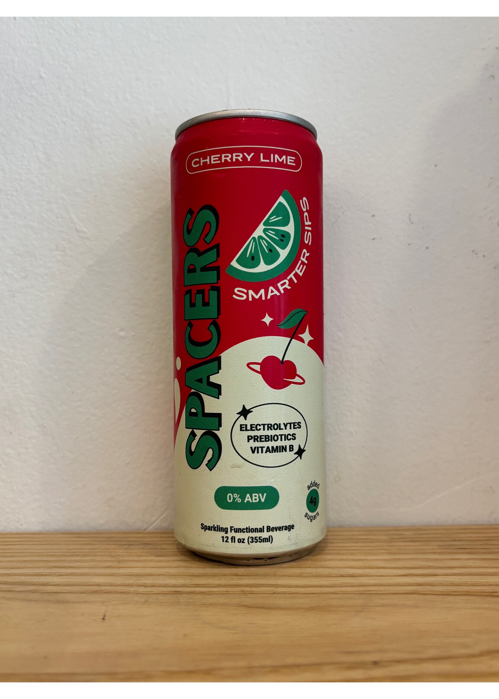 Spacers Spacers Cosmic Cherry Lime Sparkling Functional Beverage