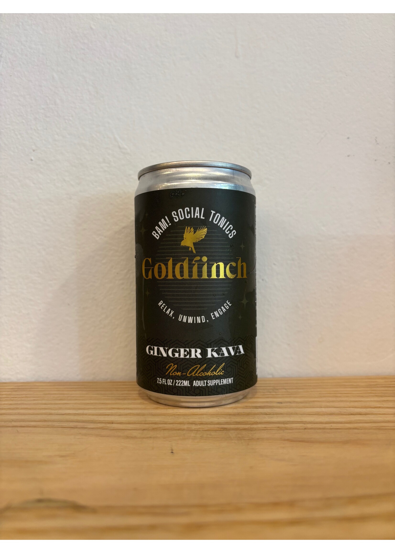 Bam! Social Tonics Goldfinch Ginger Kava Cocktail 7.5 oz Can