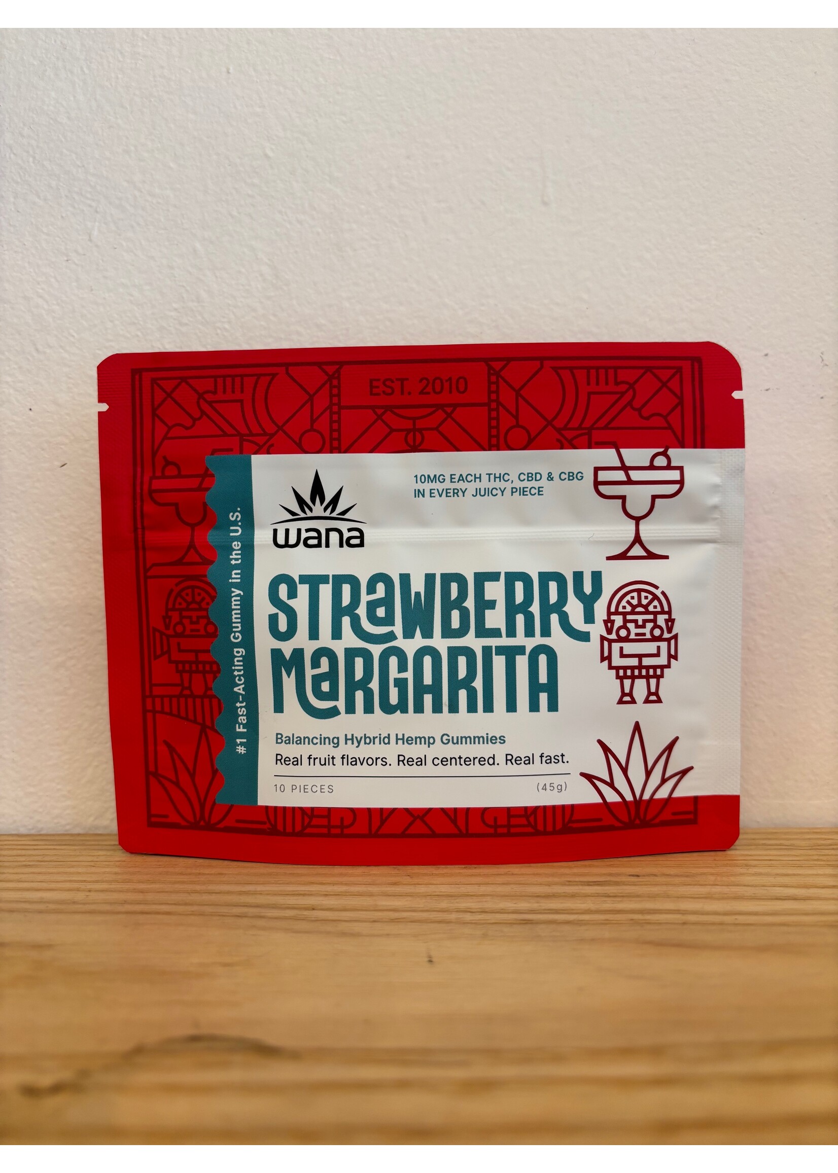 Wana Wana Strawberry Margarita Gummies 10MG THC