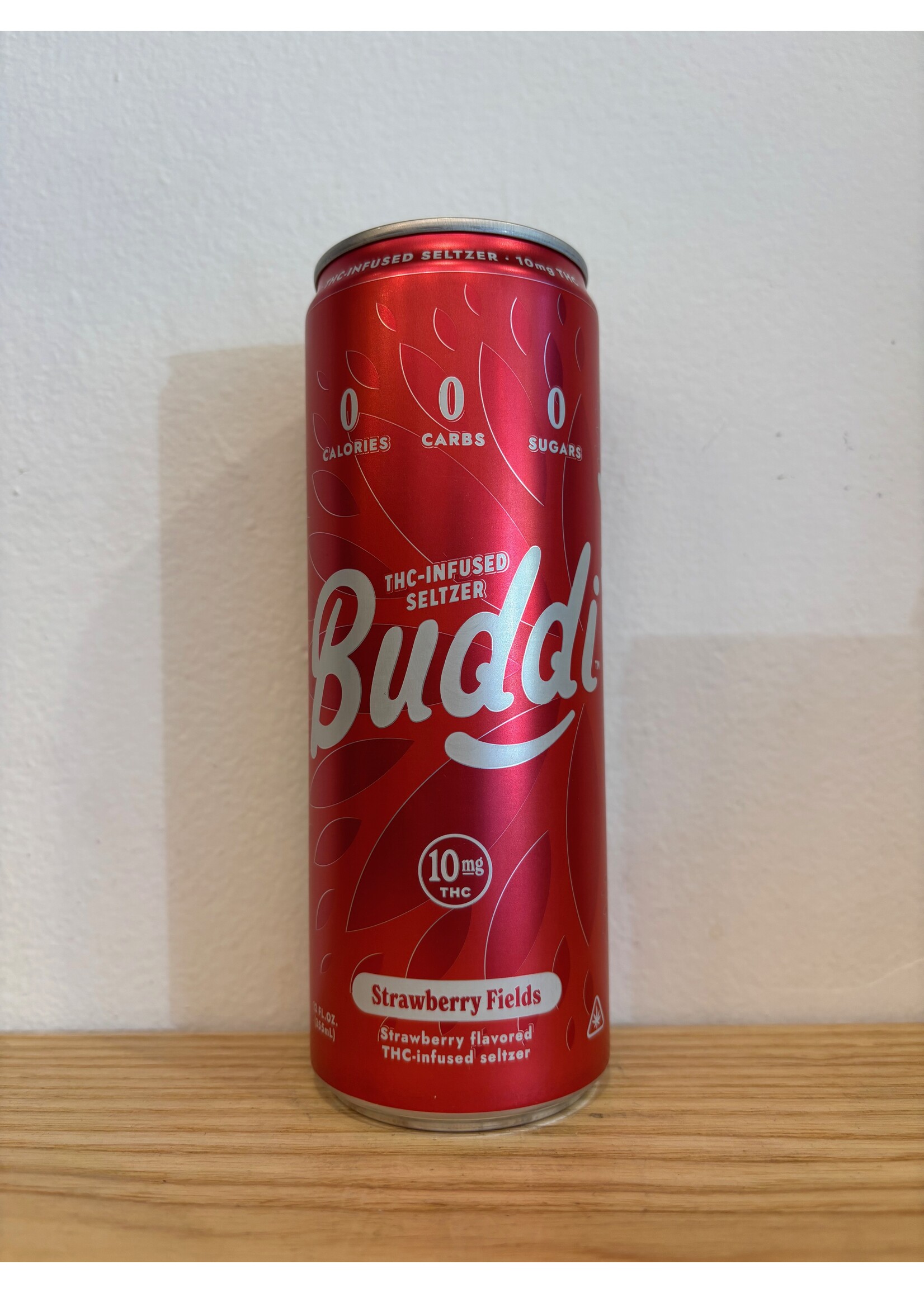 Buddi Buddi Strawberry Fields 10MG THC Seltzer 12oz can