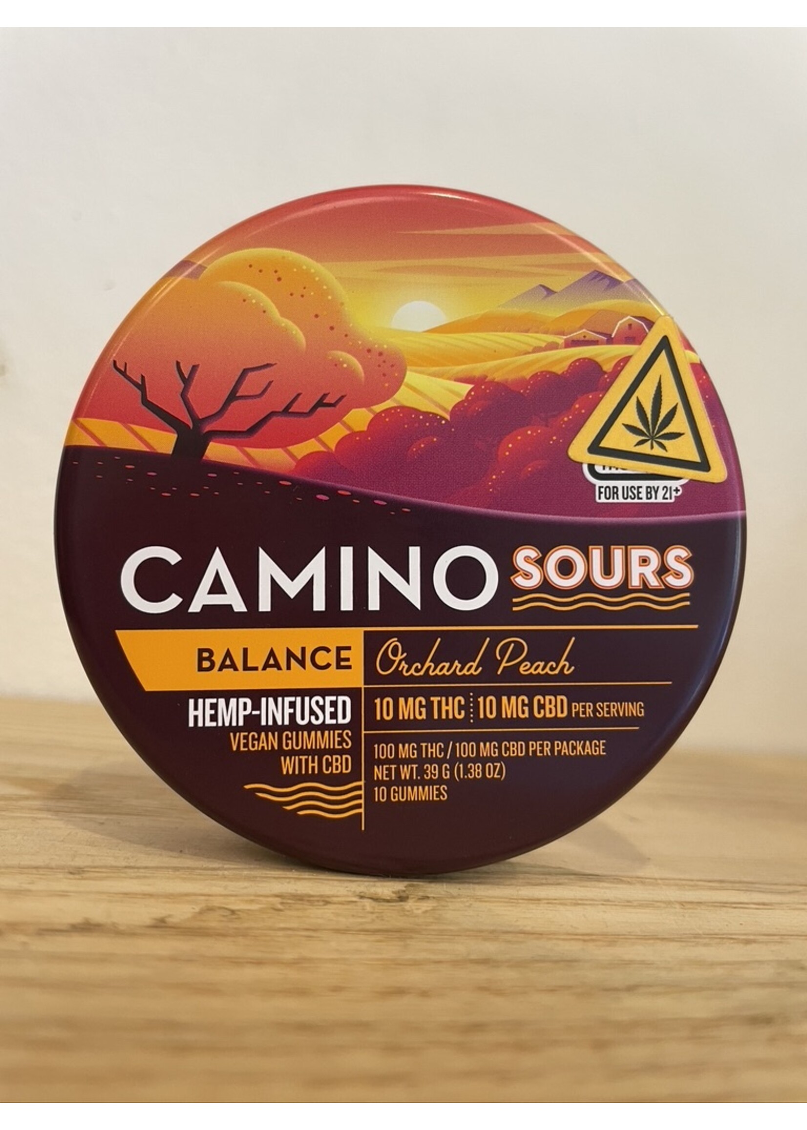 Camino Camino Sour Gummies Balance Orchard Peach 10 MG THC