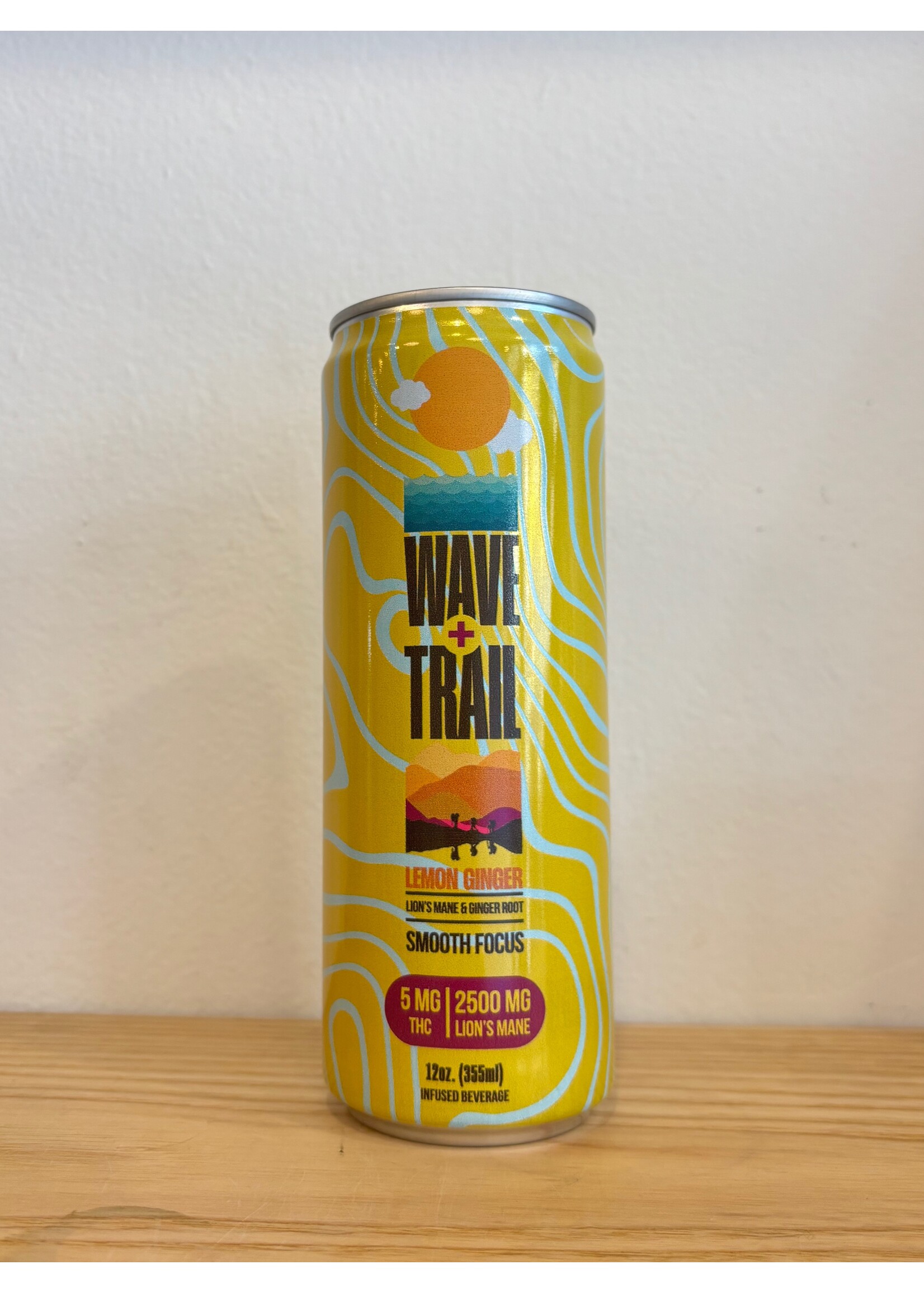 Wave + Trail Wave + Trail Lemon Ginger Smooth Focus THC Lions Mane 12oz