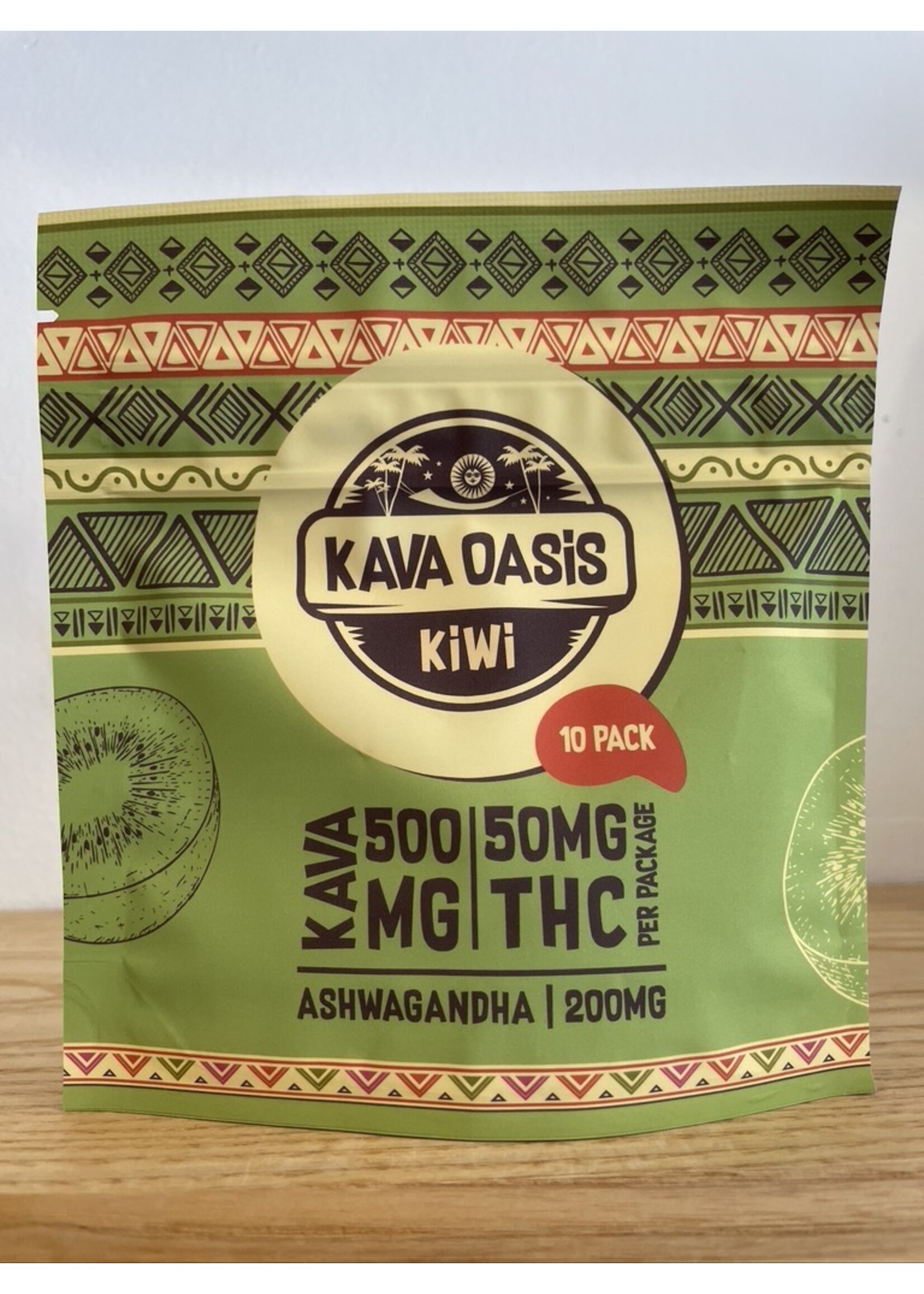 Kava Oasis Kava Oasis Functional Gummies | Kiwi | 500MG Kava | 50MG THC | 200MG Ashwagandha