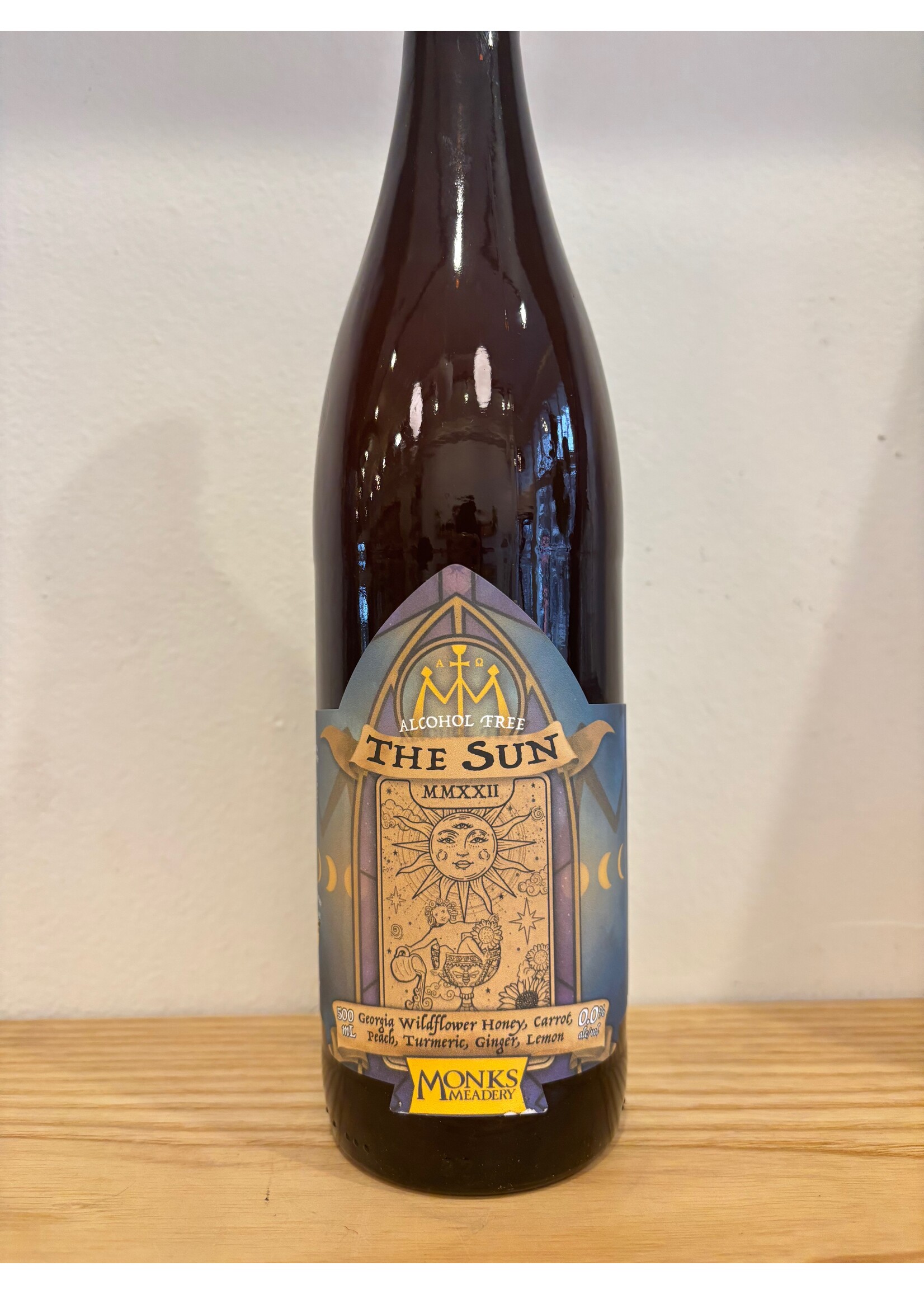 Monk's Meadery Monk's Meadery 500 mL Alcohol Free Mead- The Sun