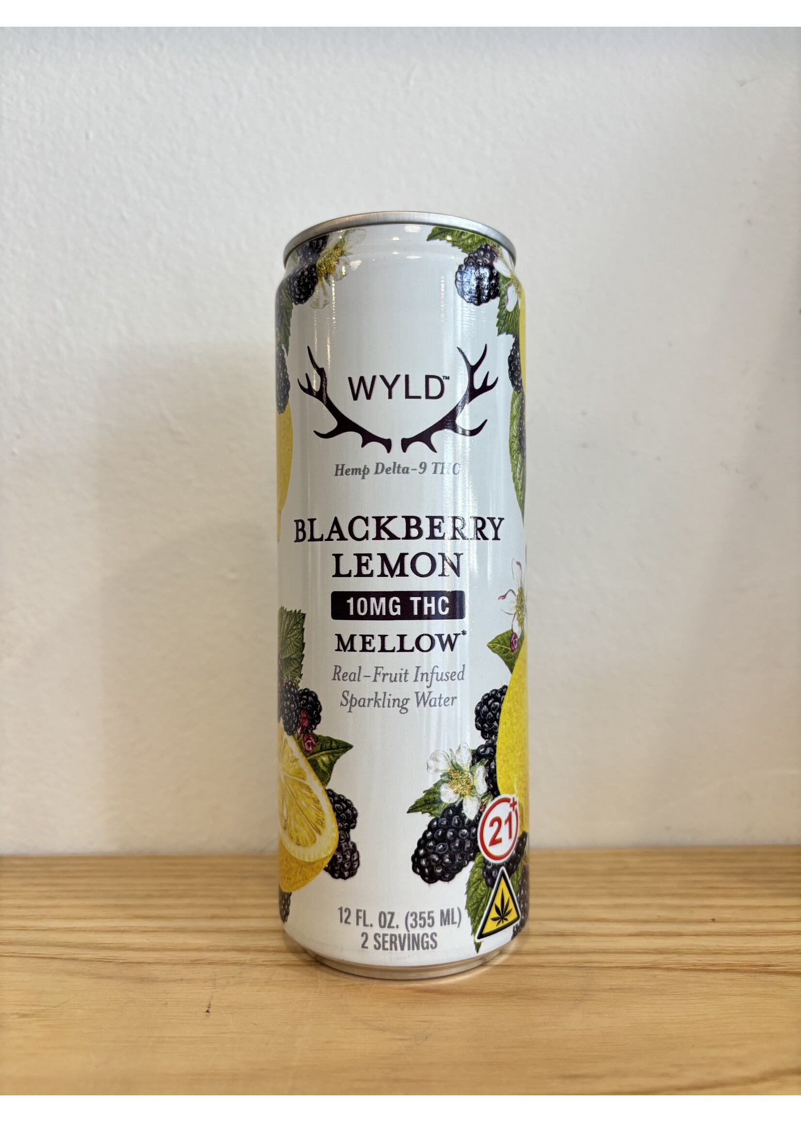 Wyld WYLD Sparkling Water 10 MG THC Blackberry Lemon