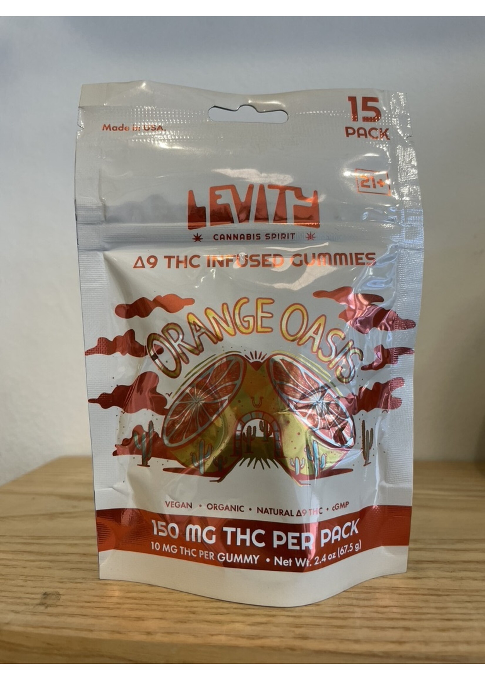 Levity Levity Orange Oasis 10mg THC Gummies