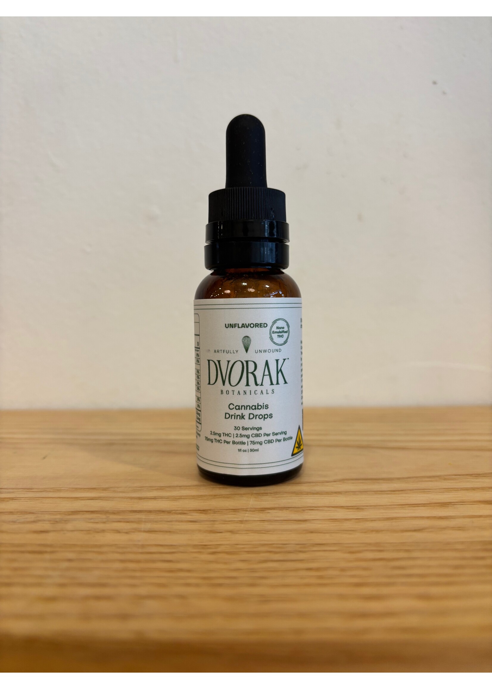 Dvorak Dvorak Botanicals Cannabis Drink Drops 2.5mg THC/CBD