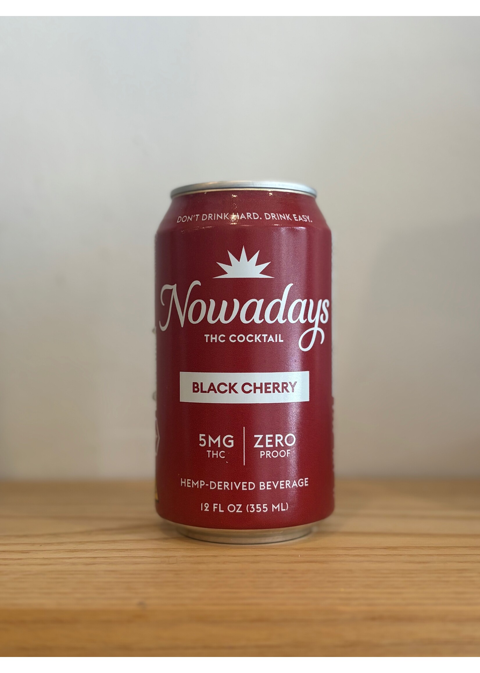 Nowadays Nowadays THC Cocktail  5mg Black Cherry 12 oz Can