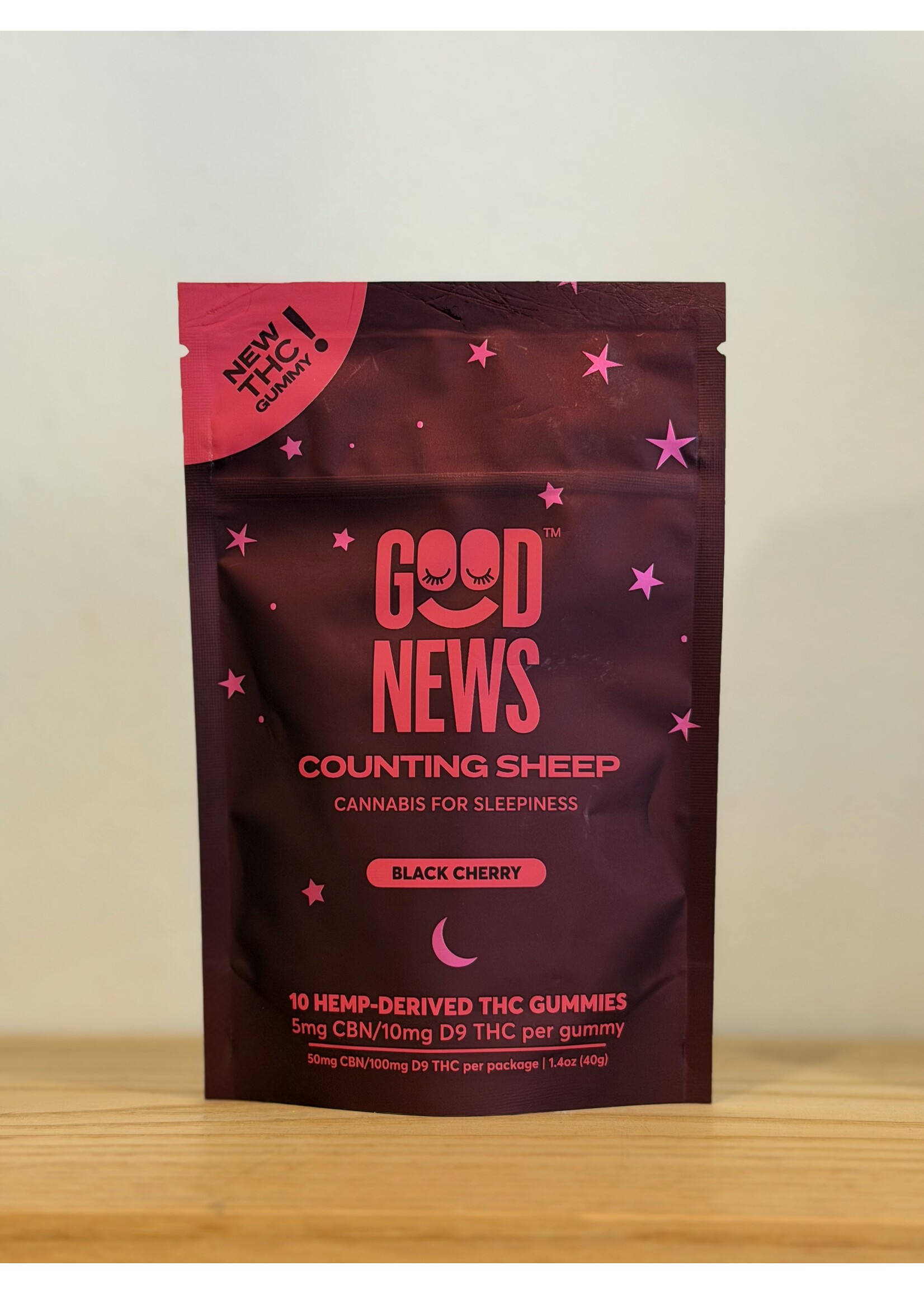 Good News Good News Counting Sheep Gummies-Black Cherry Flavor 10 MG