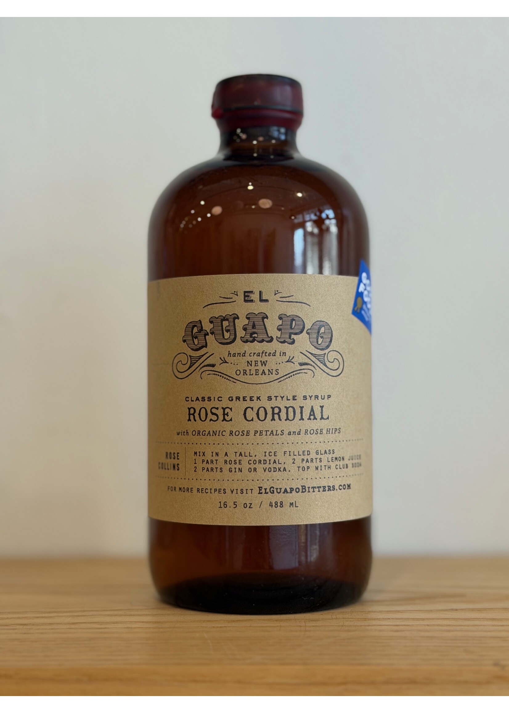 El Guapo El Guapo Rose Cordial 16 oz