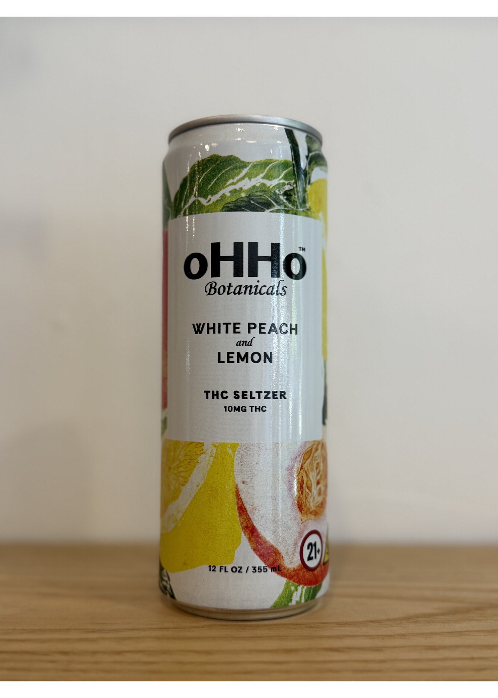 oHHo oHHo THC Seltzer White Peach Lemon 10mg