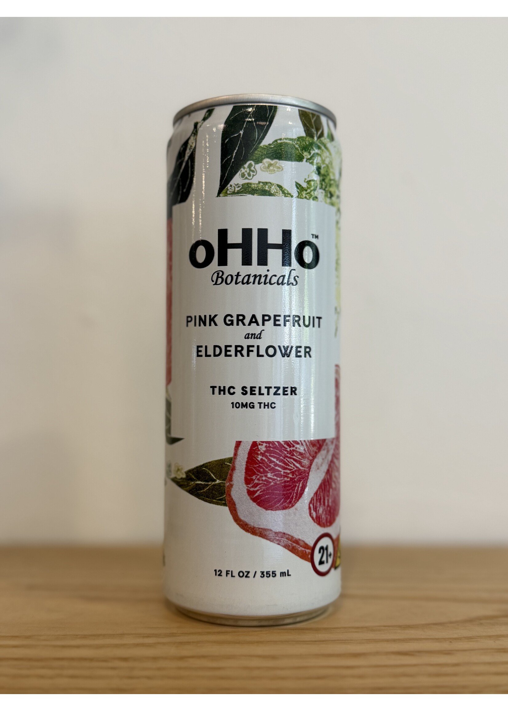 oHHo oHHo THC Seltzer Pink Grapefruit Elderflower 10mg