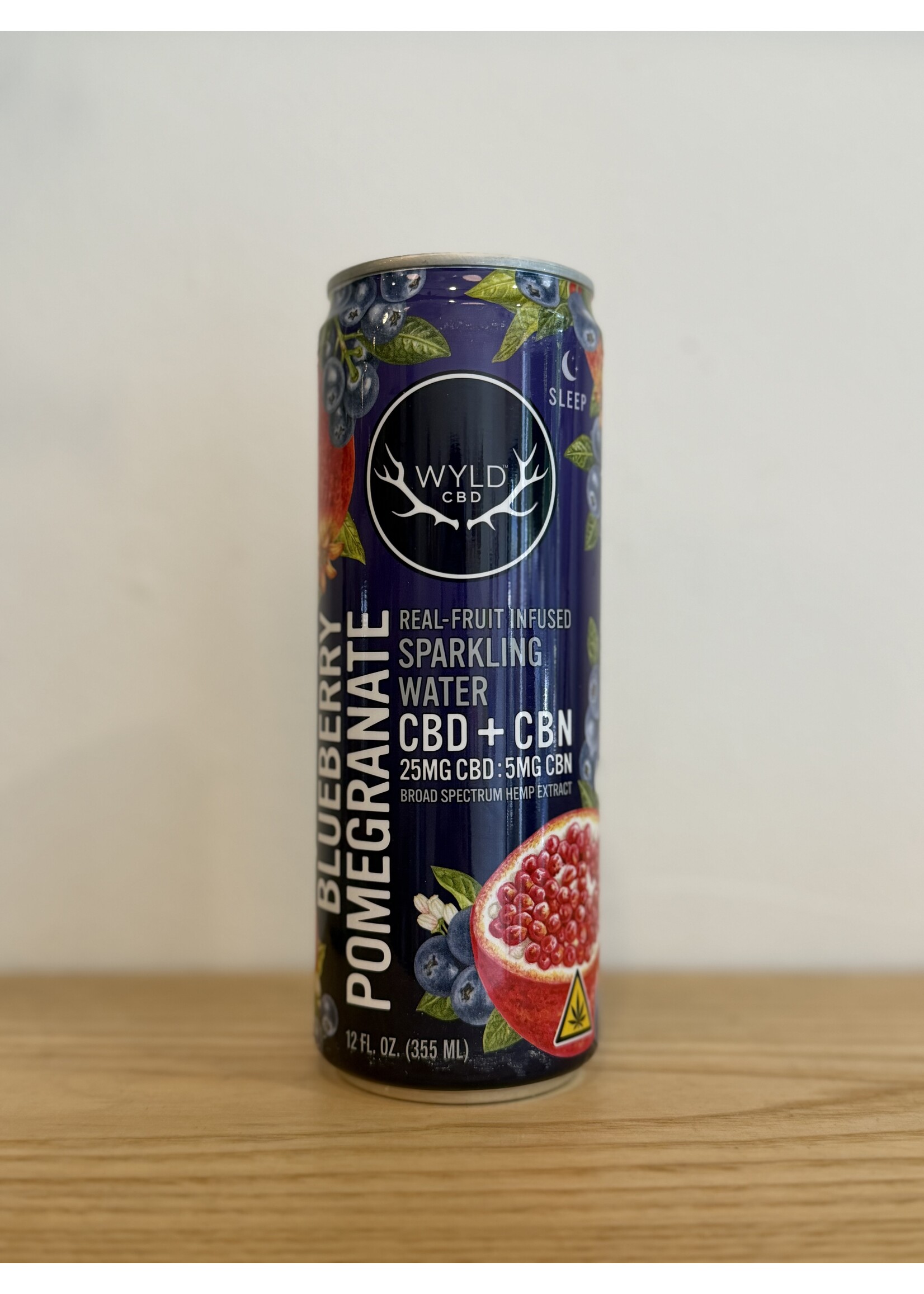 Wyld WYLD CBD + CBN Sparkling Water Blueberry Pomegranate