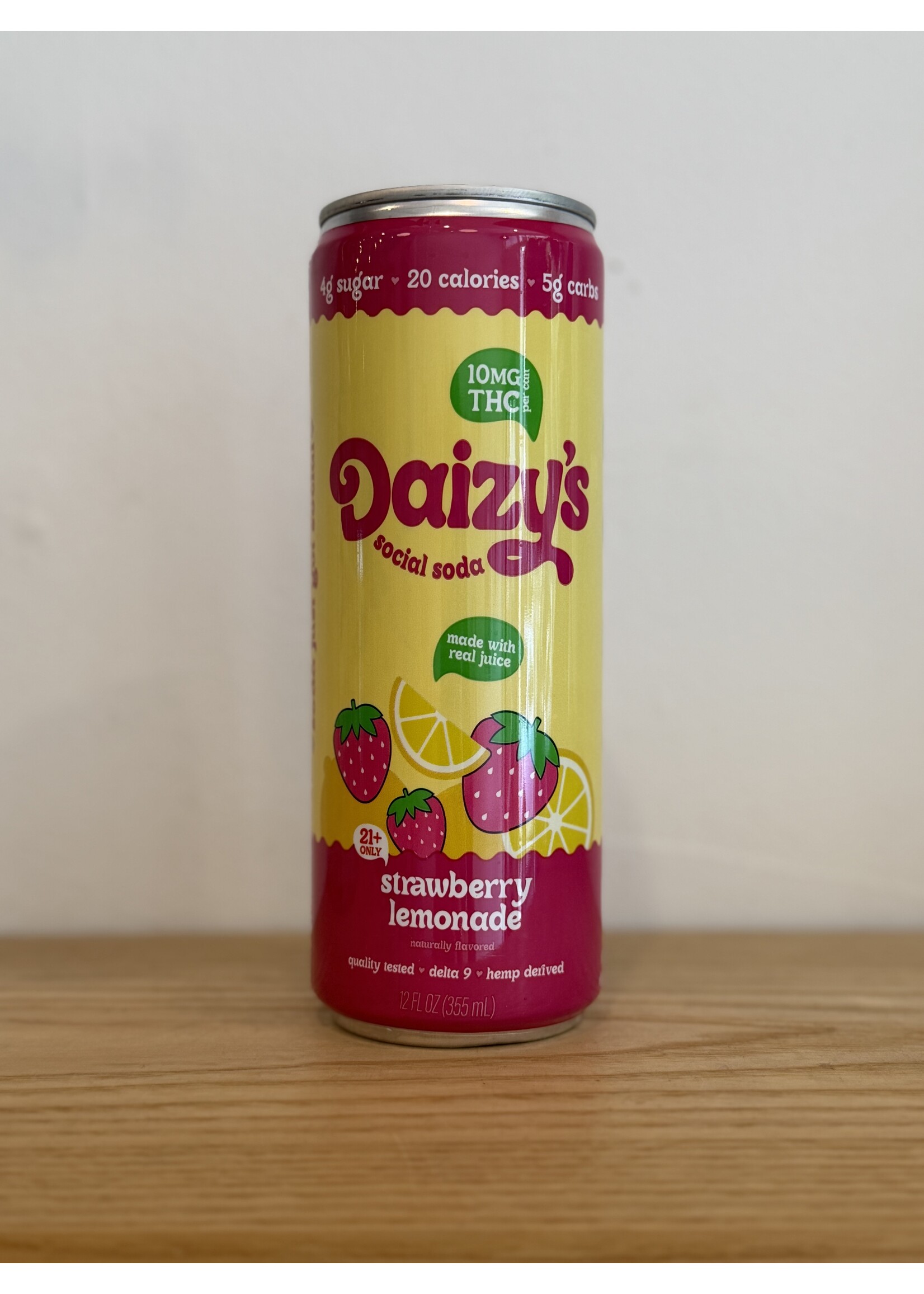 Daizy's Daizy's Strawberry Lemonade Social Soda 10mg THC