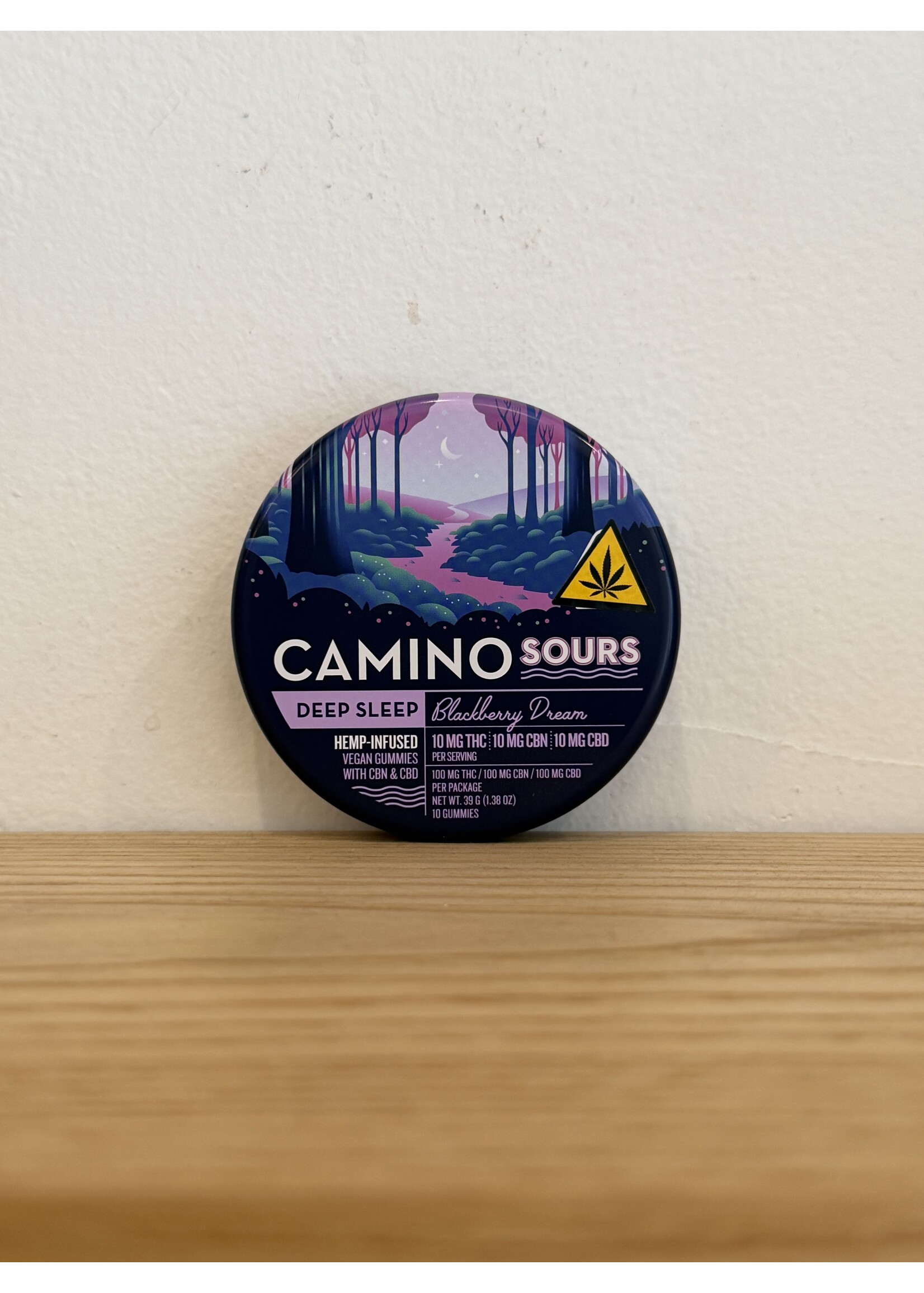 Camino Camino Sour Gummies Deep Sleep Blackberry Dream 10 MG THC, CBN, CBD
