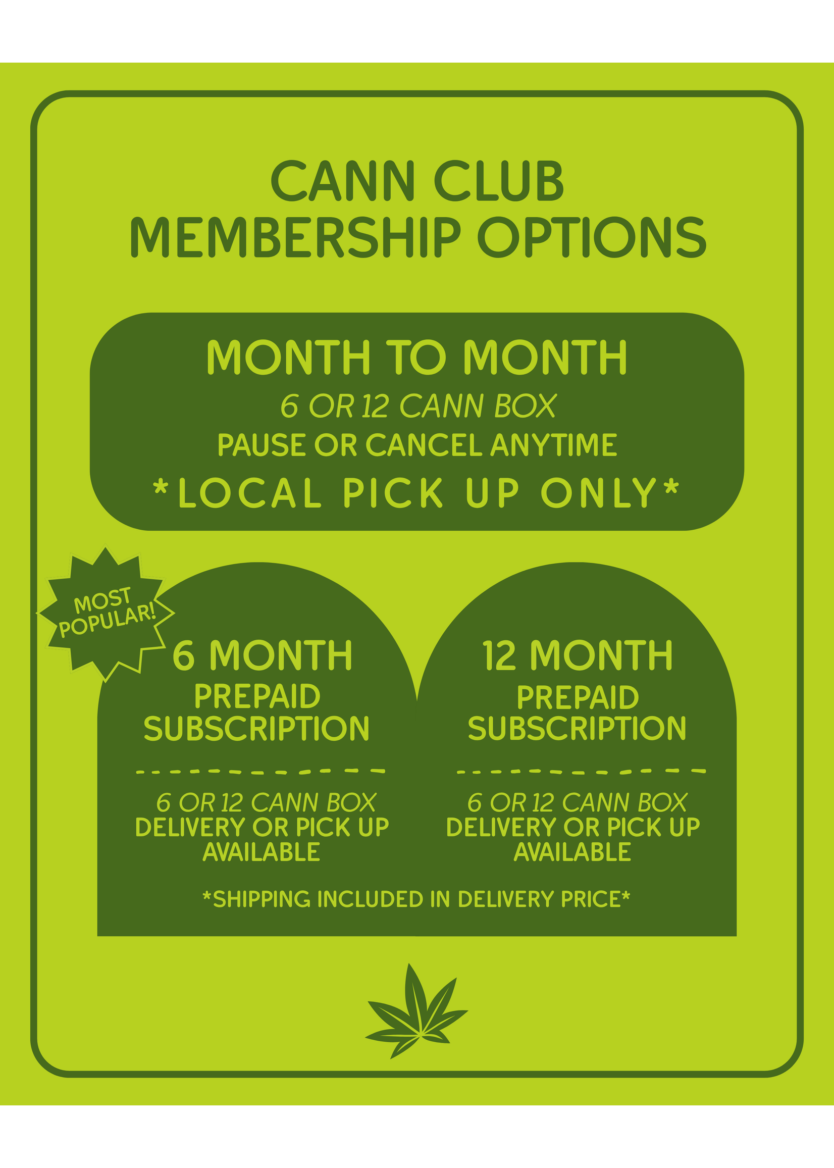Cann Club Subscription
