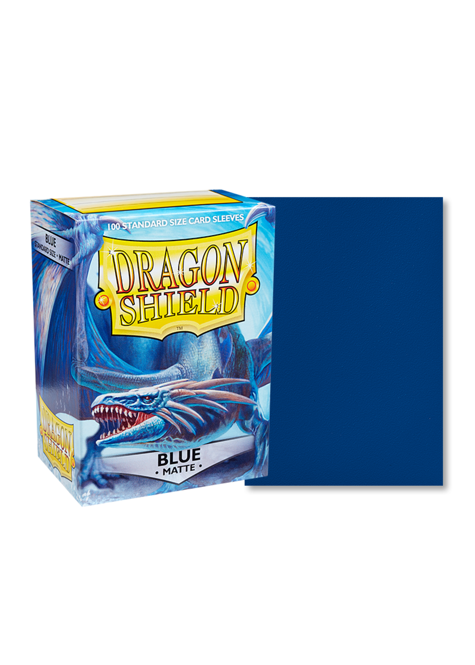 Dragon Shield Standard Matte Clear Blue Card Sleeves 100Ct