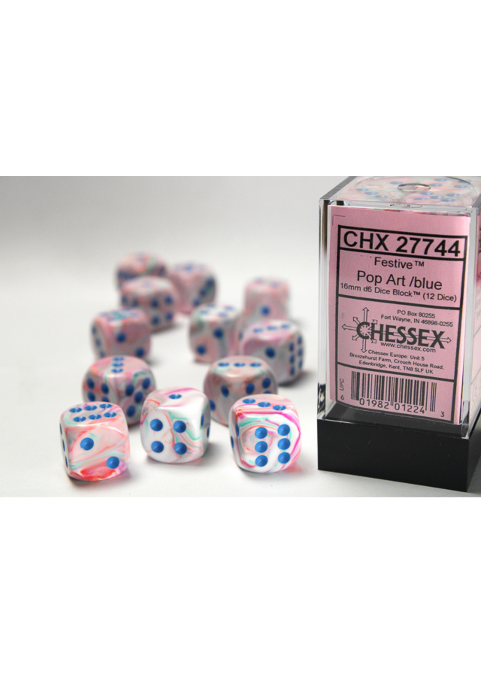 Chessex FST 12d6 pop-art/blue