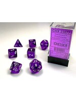 Chessex 7 Die Purple & White