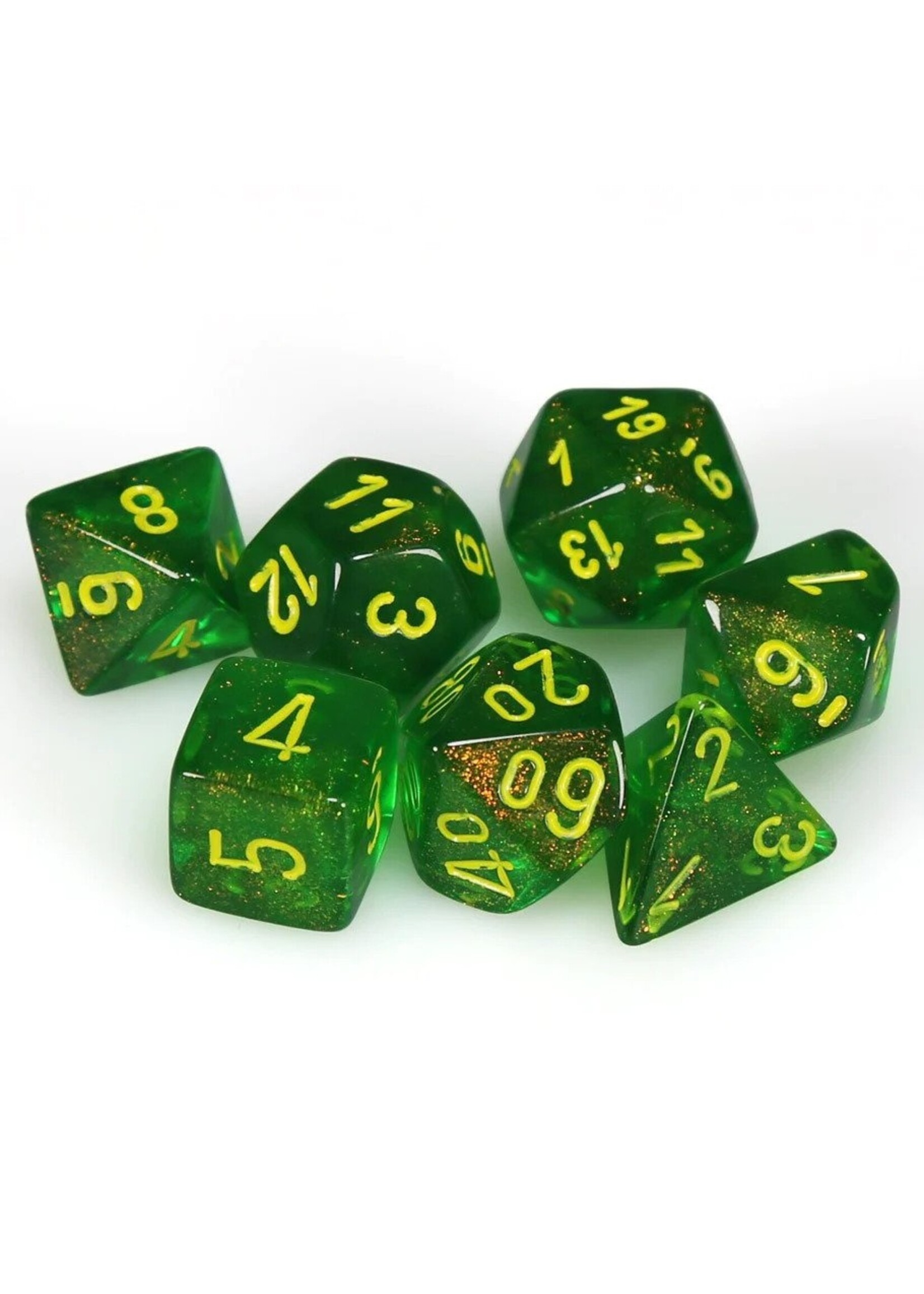 Chessex BRLS 7die Maple Green/yellow