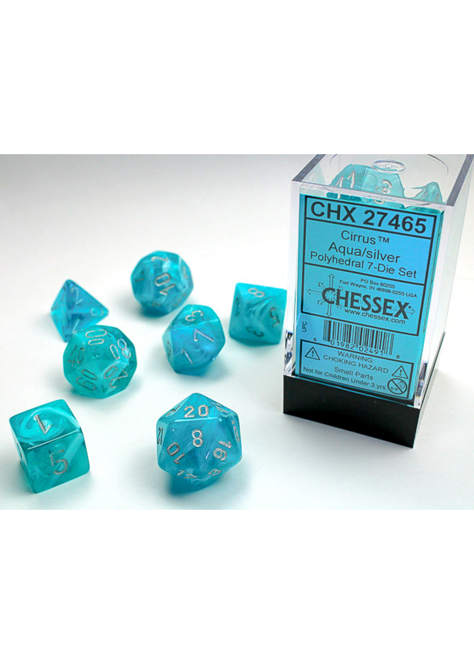 Chessex CIRR 7die aqua/silver